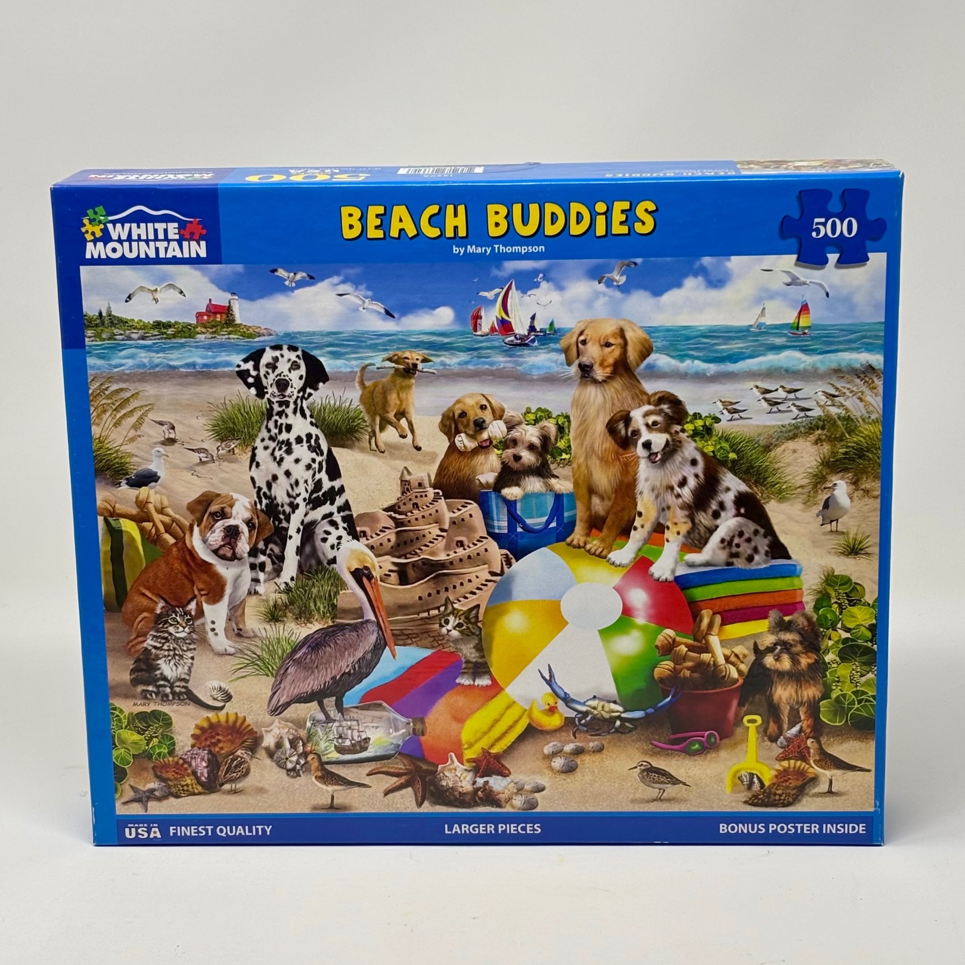 500 Piece - White Mountain - Beach Buddies