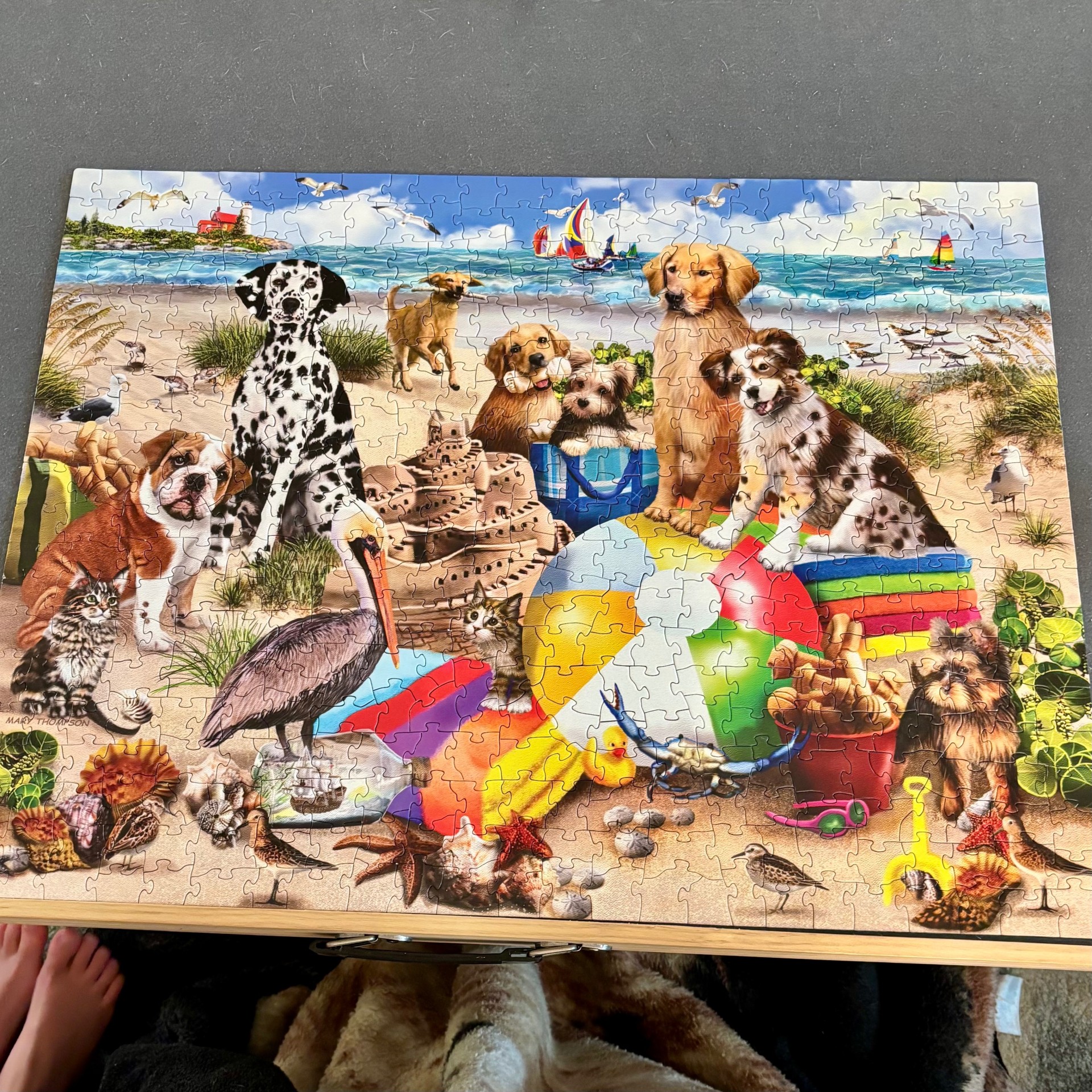 500 Piece - White Mountain - Beach Buddies