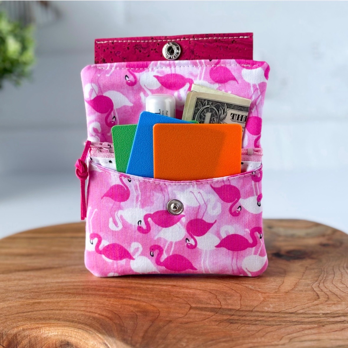 Women’s Fabric Wallet - Flamingo