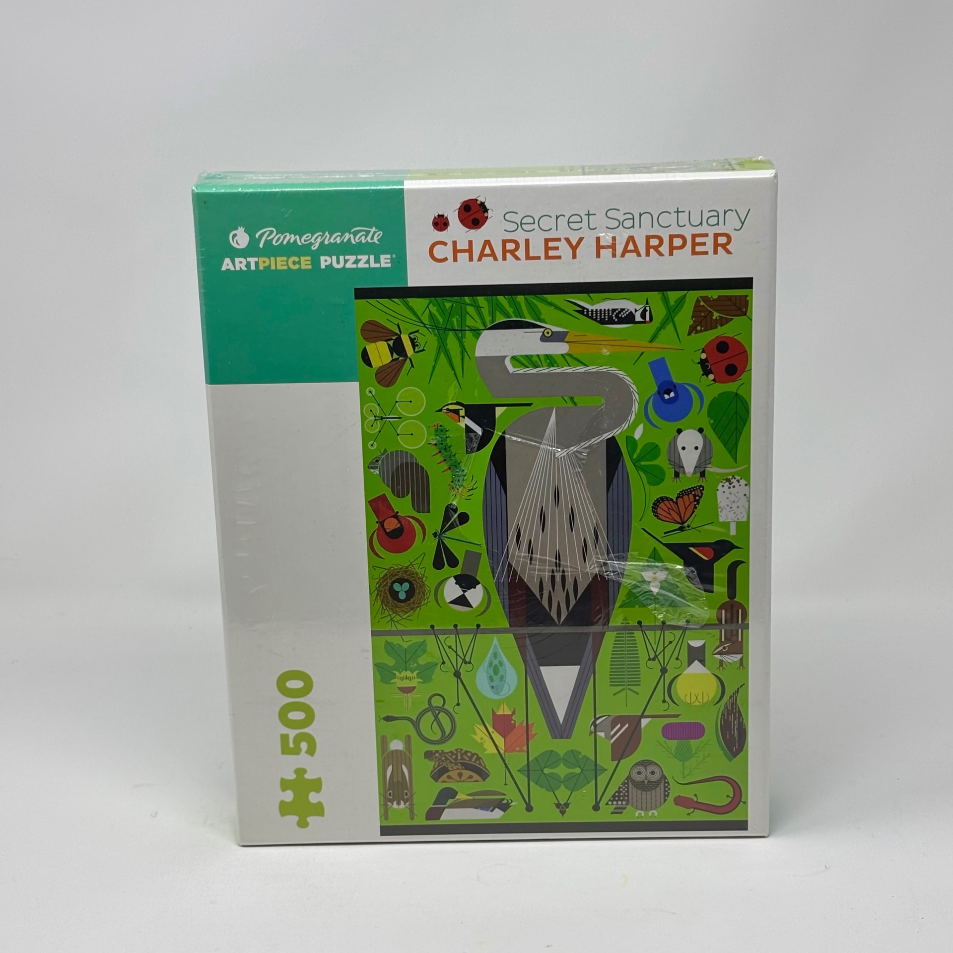 Charley Harper 500 Piece Puzzle - Secret Sanctuary