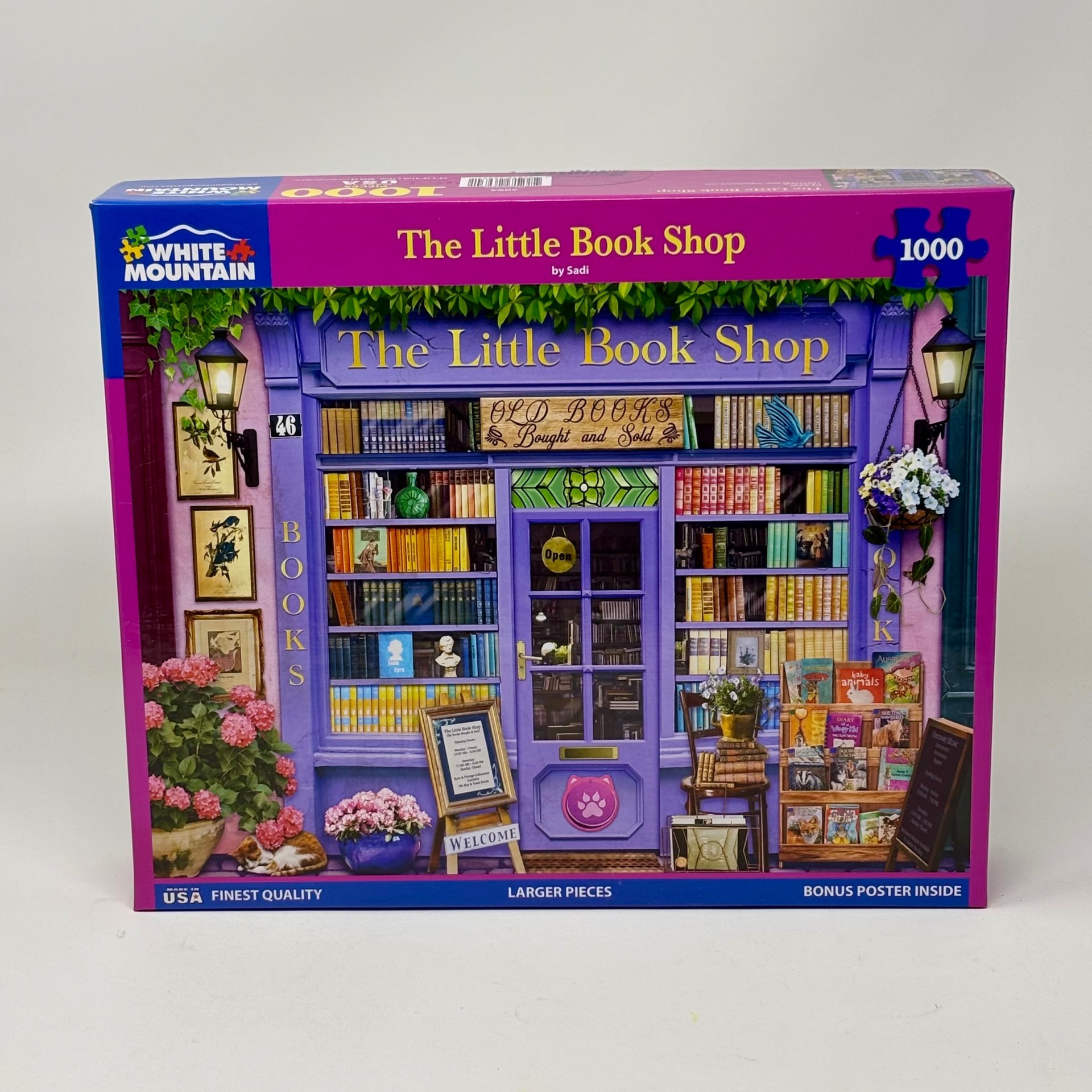 White Mountain 1000 Piece Puzzle -Little Bookshop