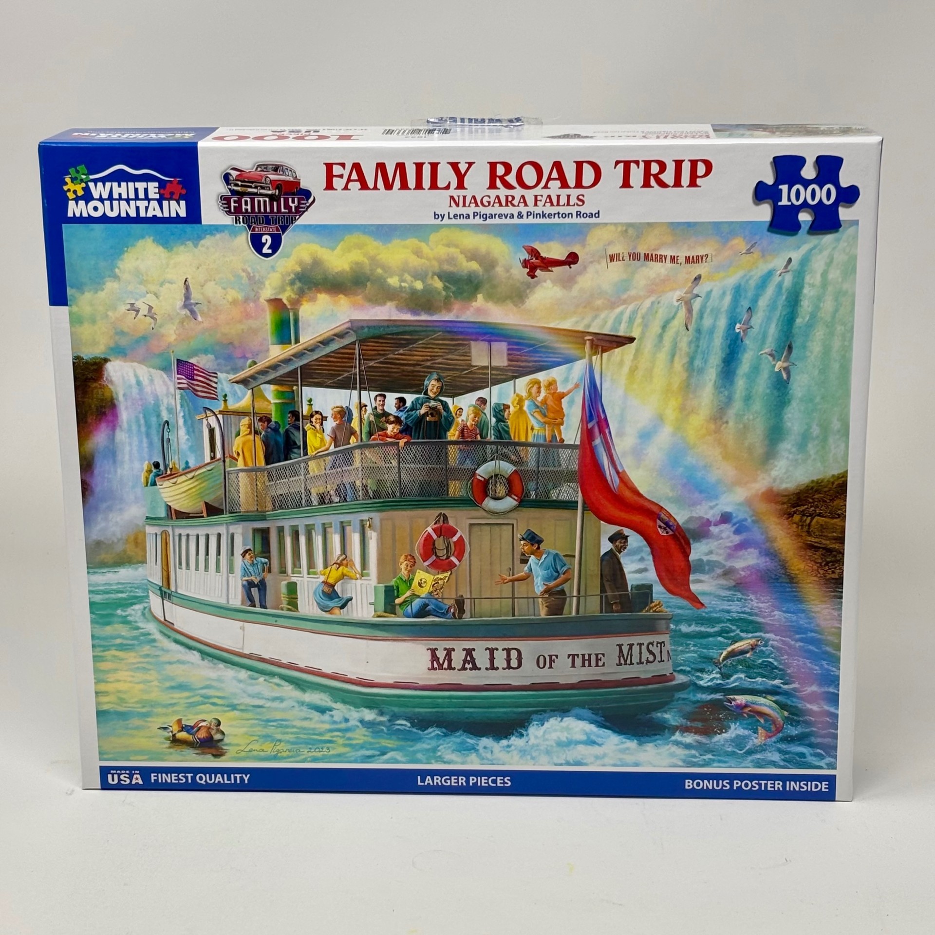 White Mountain 1000 Piece Puzzle  - Family Road Trip