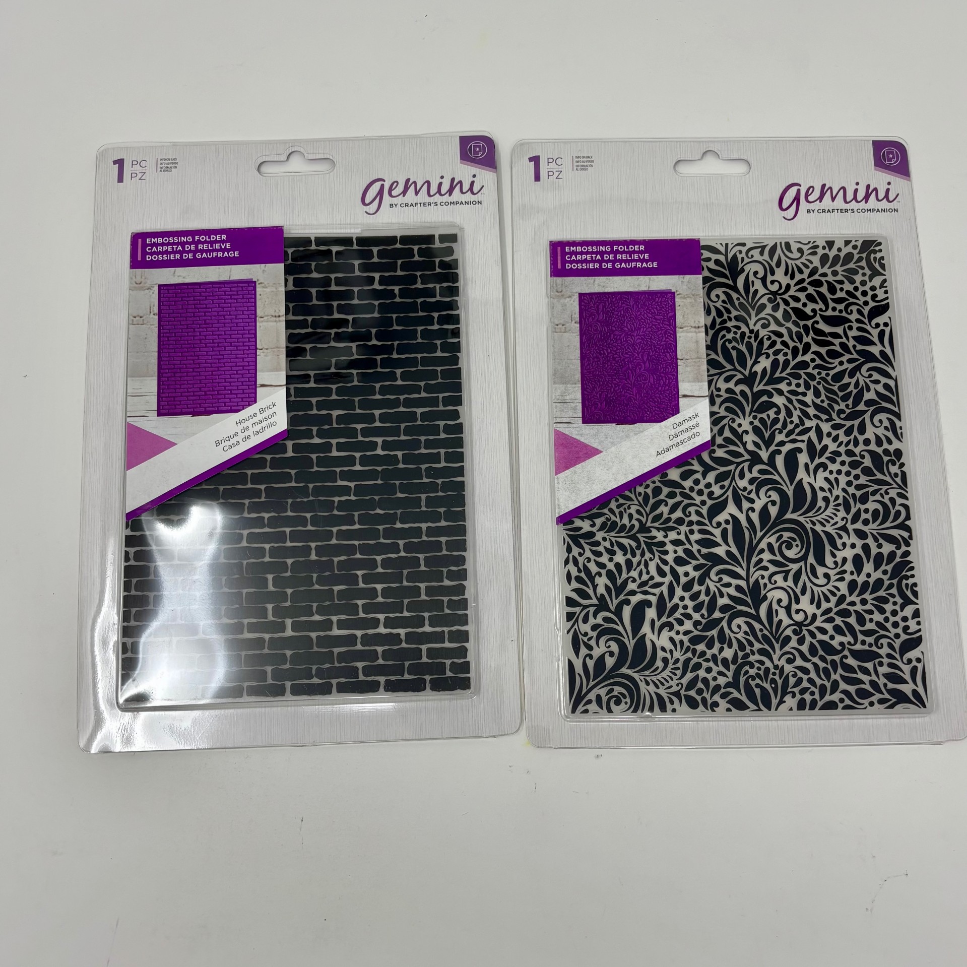 Set of 4 New Embossing Folders