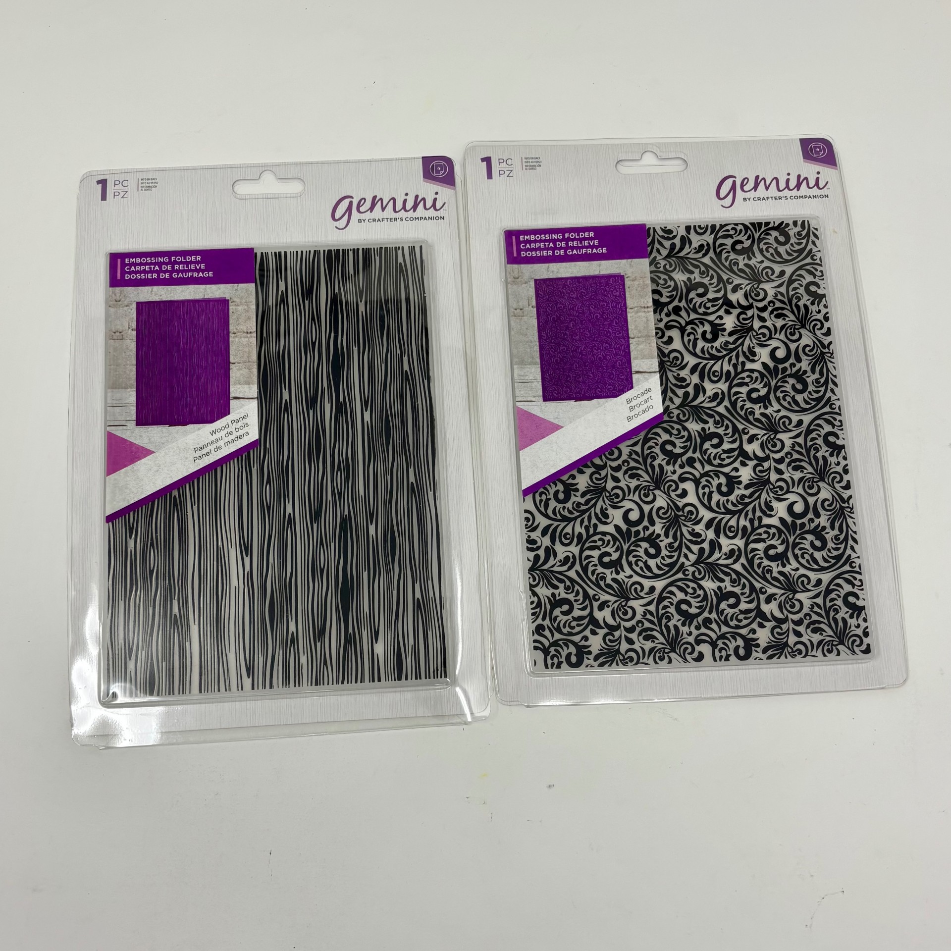 Set of 4 New Embossing Folders