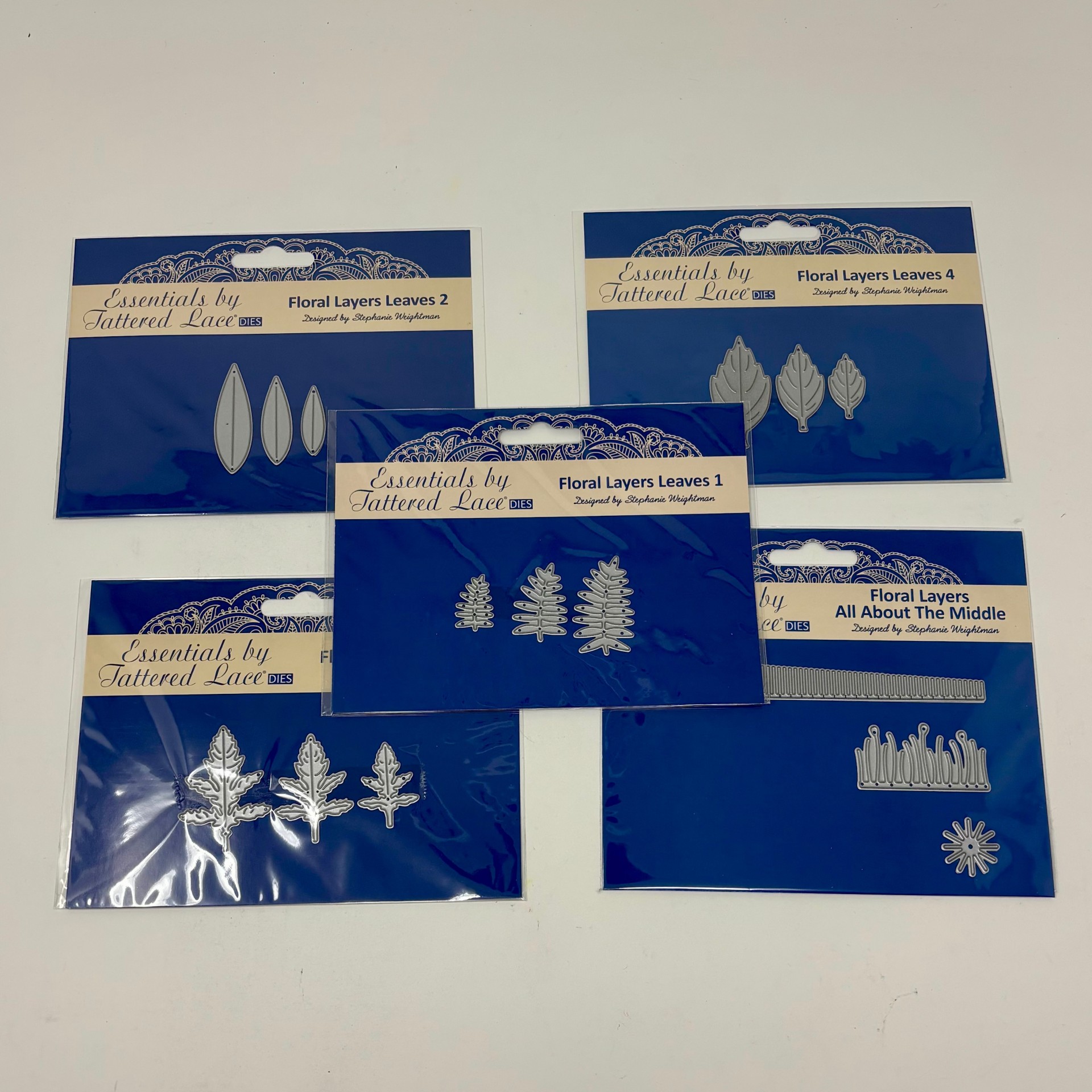 New - Tattered Lace Floral Layer Dies - Set of 9