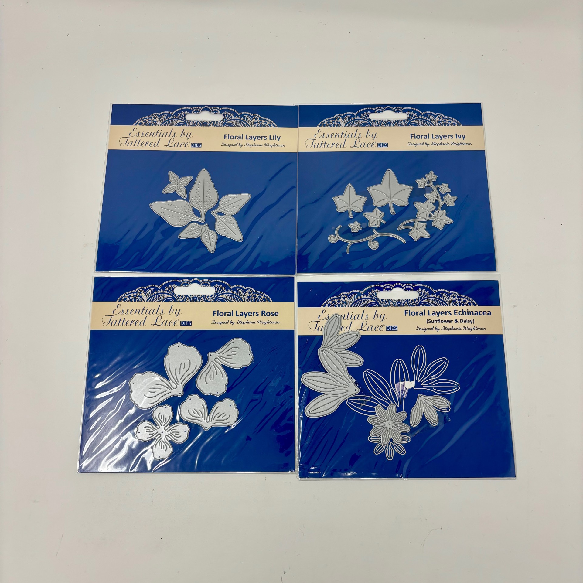 New - Tattered Lace Floral Layer Dies - Set of 9