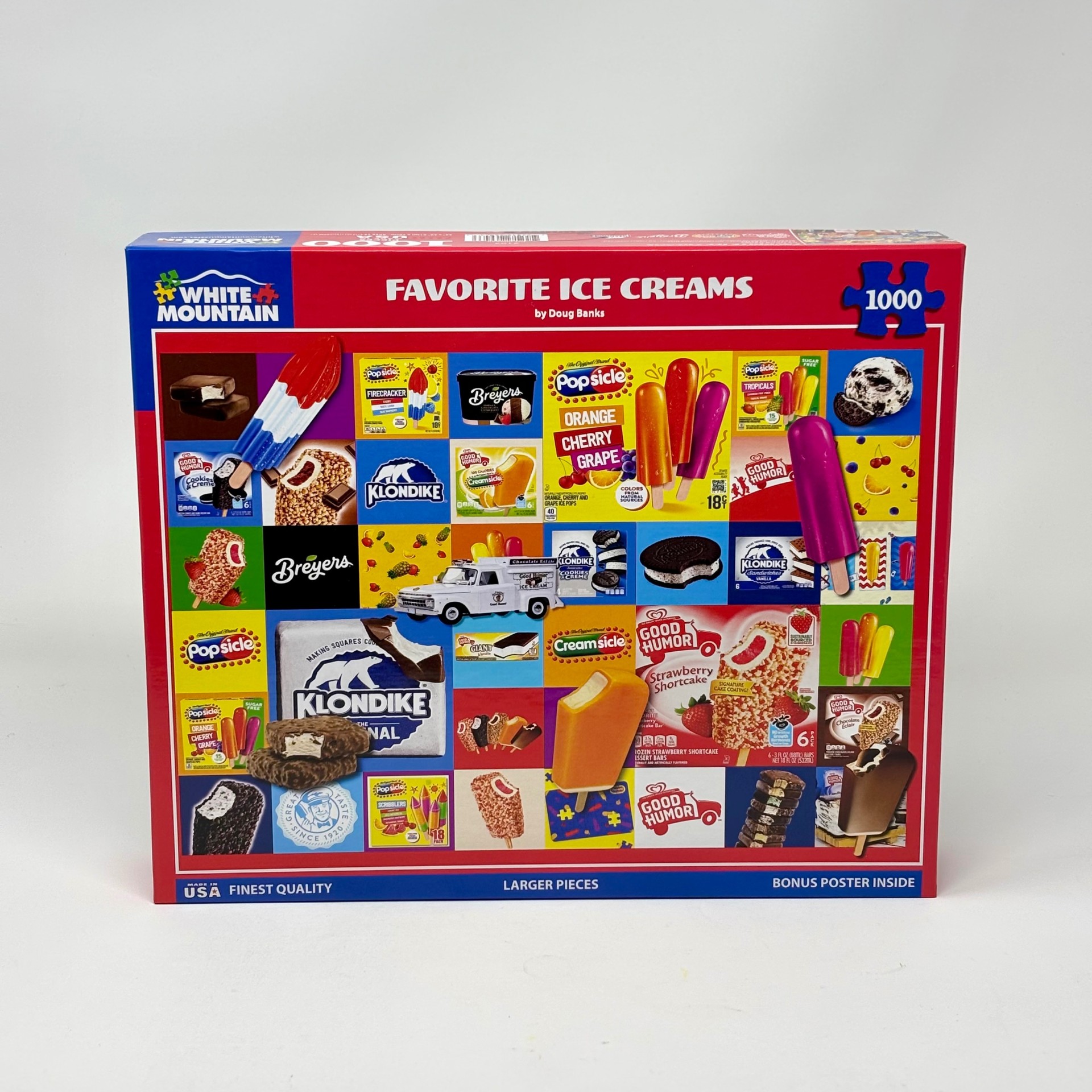 1000 Piece White Mountain Puzzle - Favorite Ice Creams