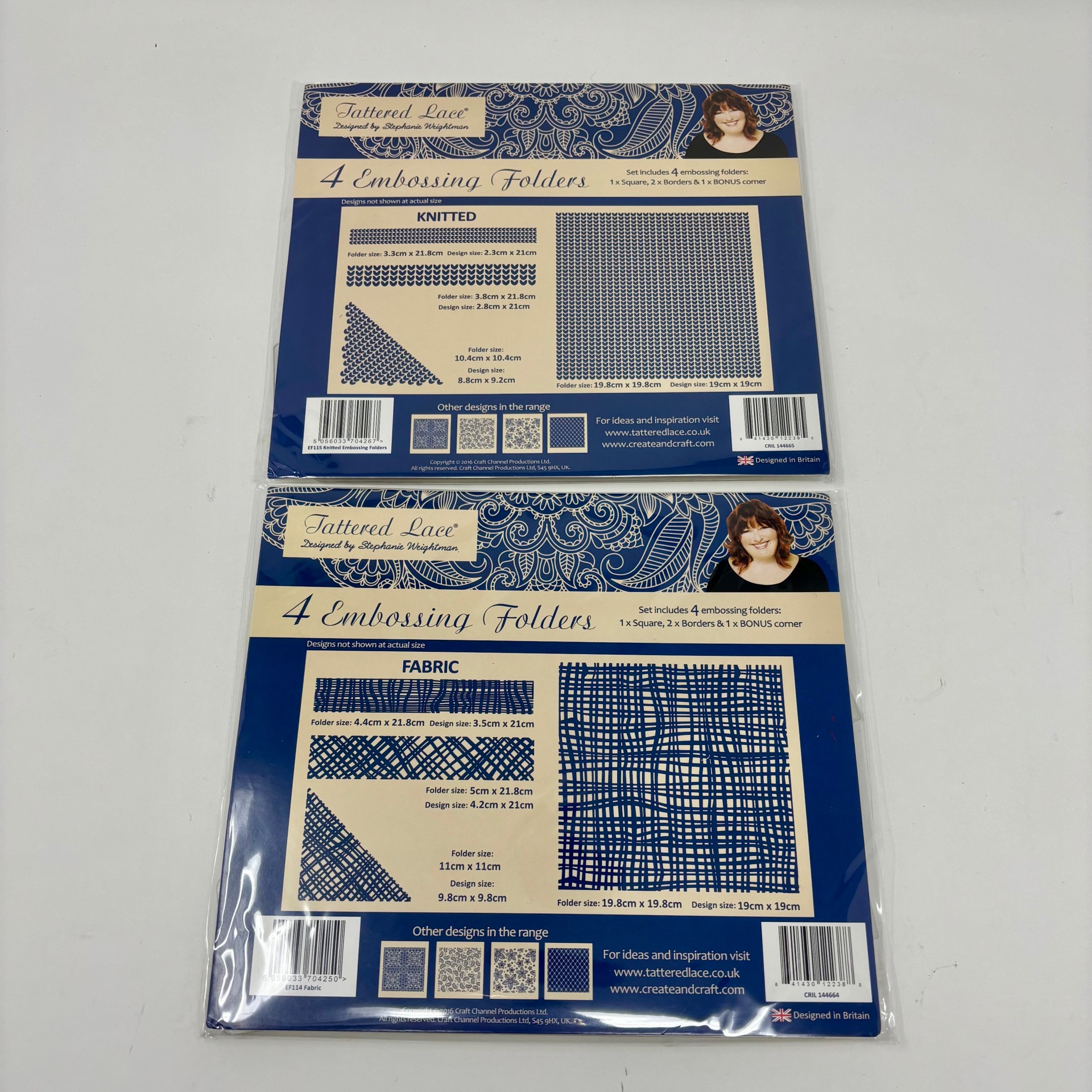 New - Tattered Lace Embossing Folders - Set of 4