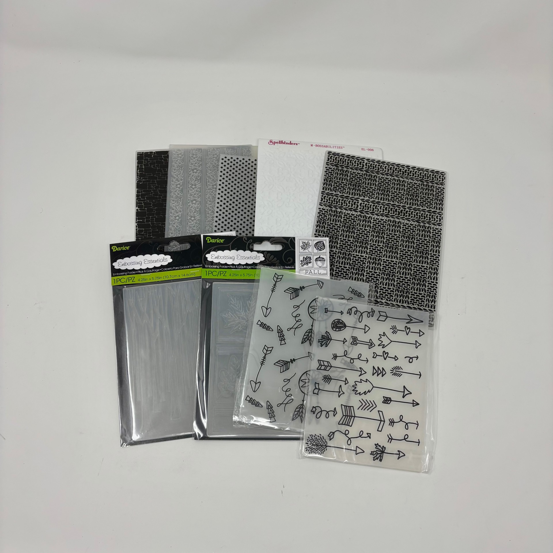 Lot of Embossing Folders - Cuttlebug, Tattered Lace, Spellbinders