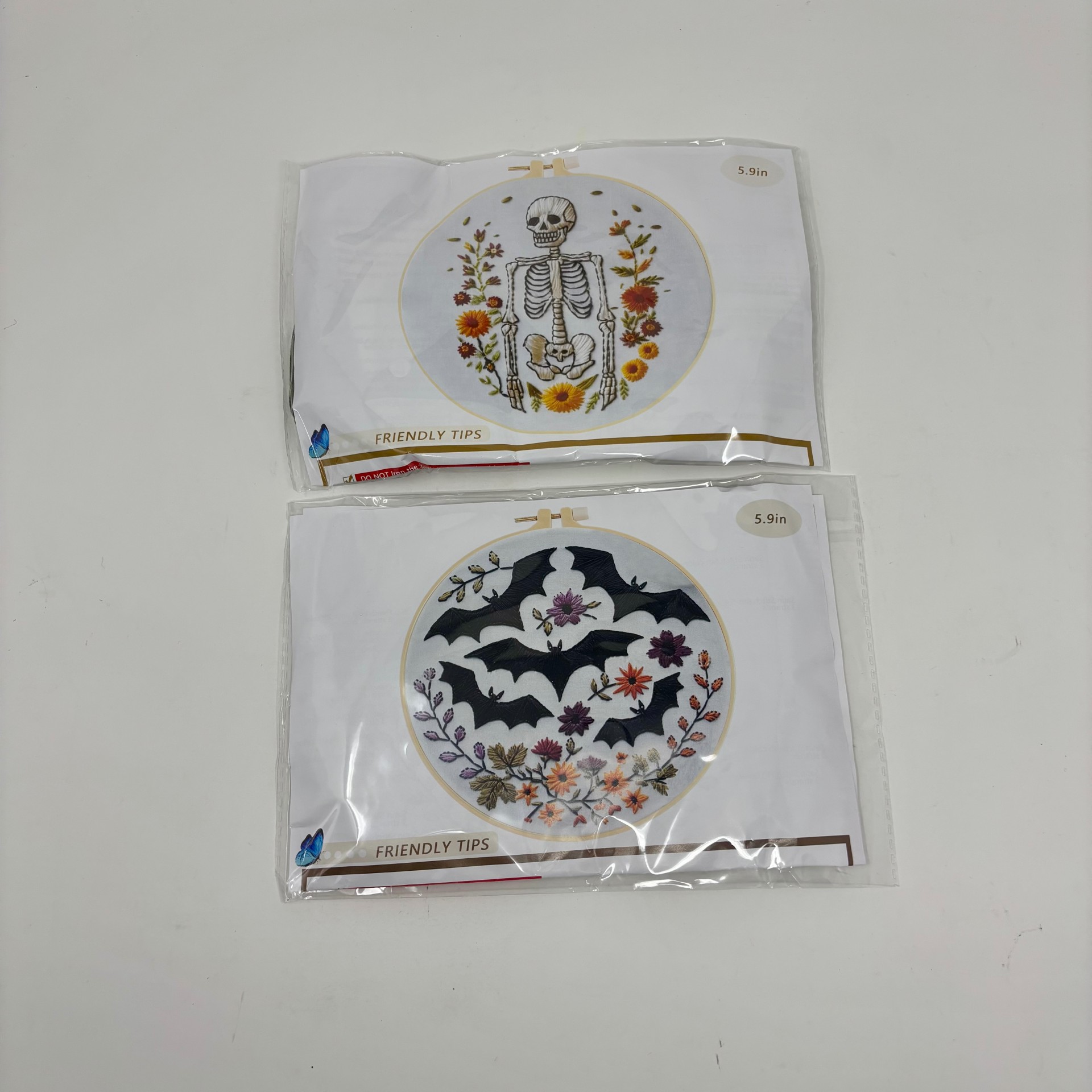 Set of 4 Halloween Embroidery Kits