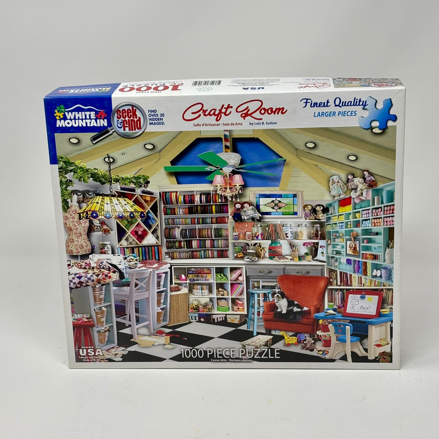 White Mountain 1000 Piece Puzzle - Craft Room