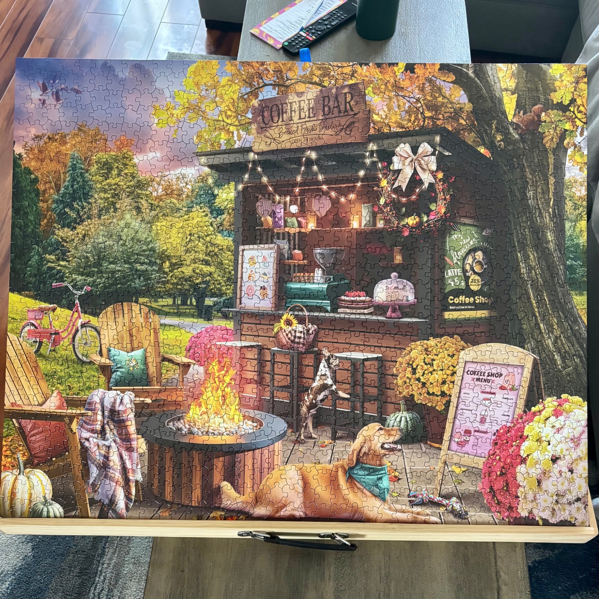White Mountain 1000 Piece Puzzle - Parkside Coffee