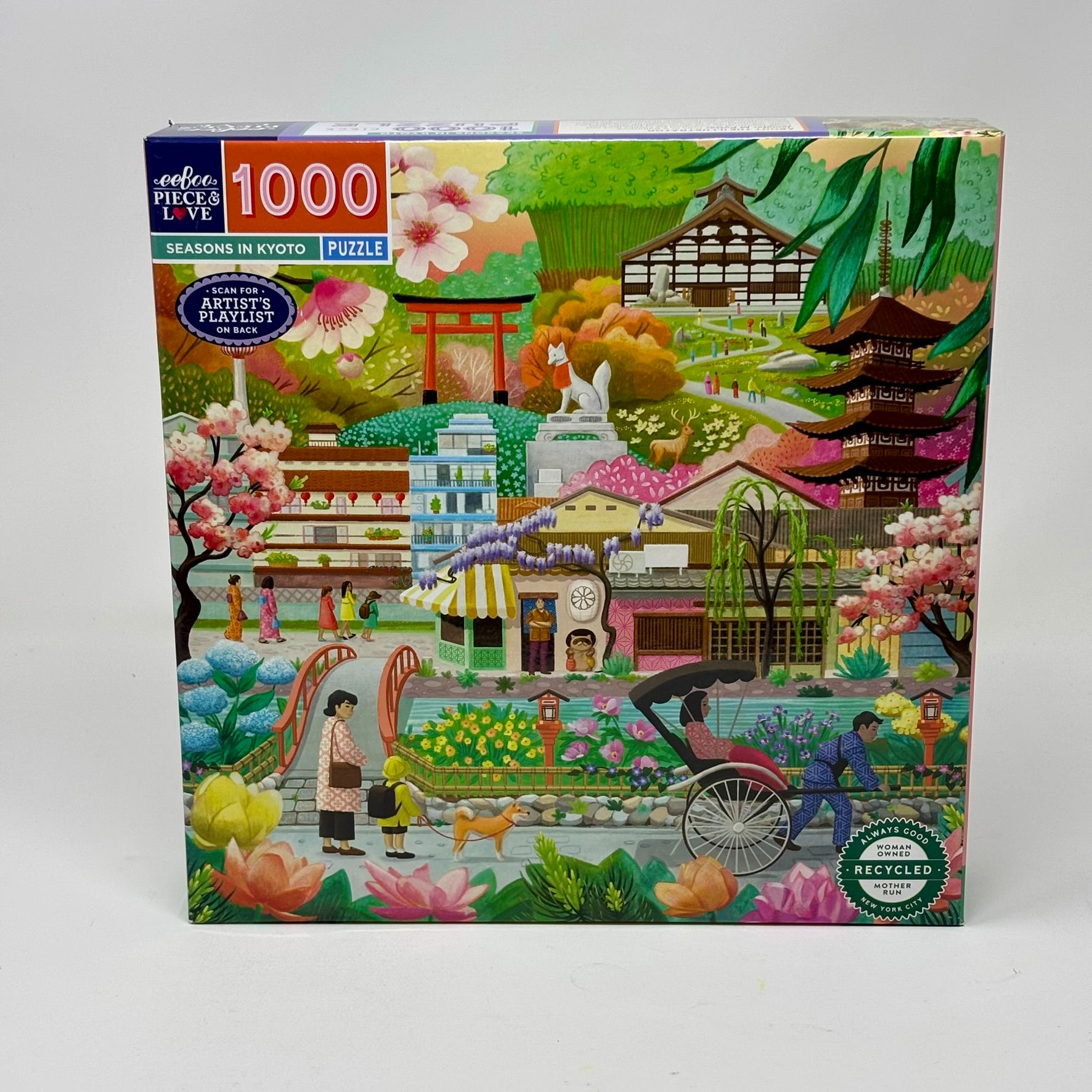 Eeboo 1000 Piece Puzzle - Seasons in Kyoto