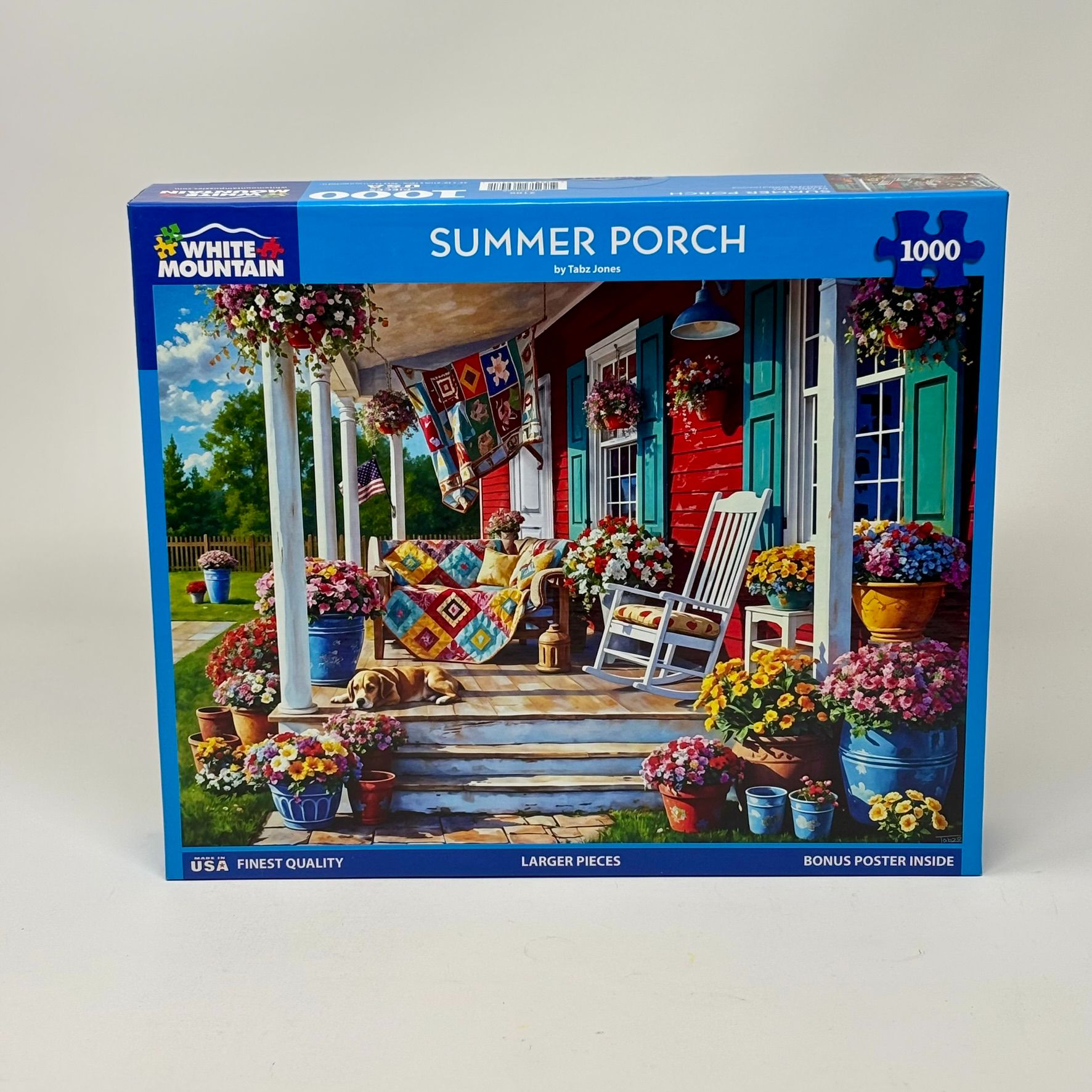 White Mountain 1000 Piece Puzzle - Summer Porch
