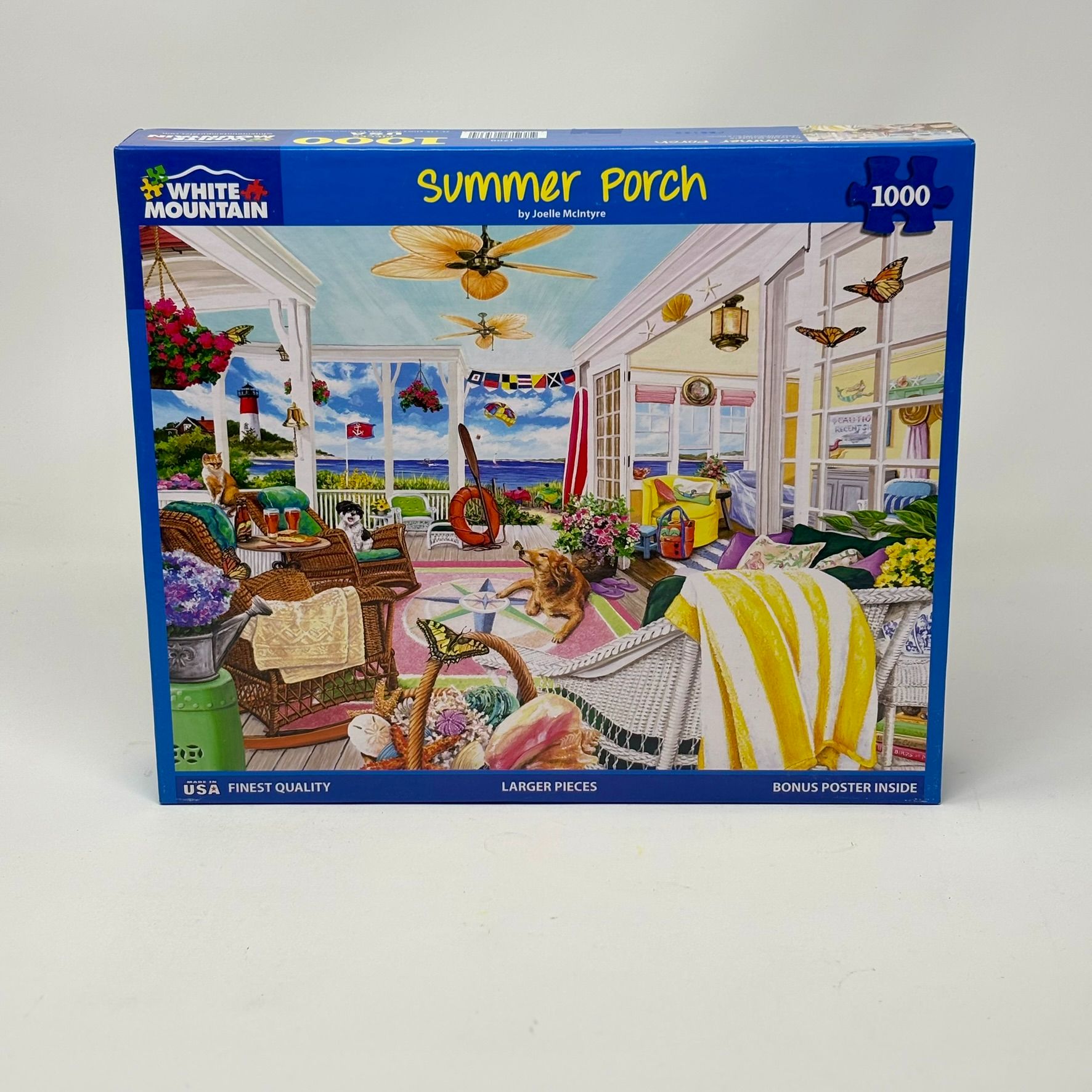 White Mountain 1000 Piece Puzzle - Summer Porch