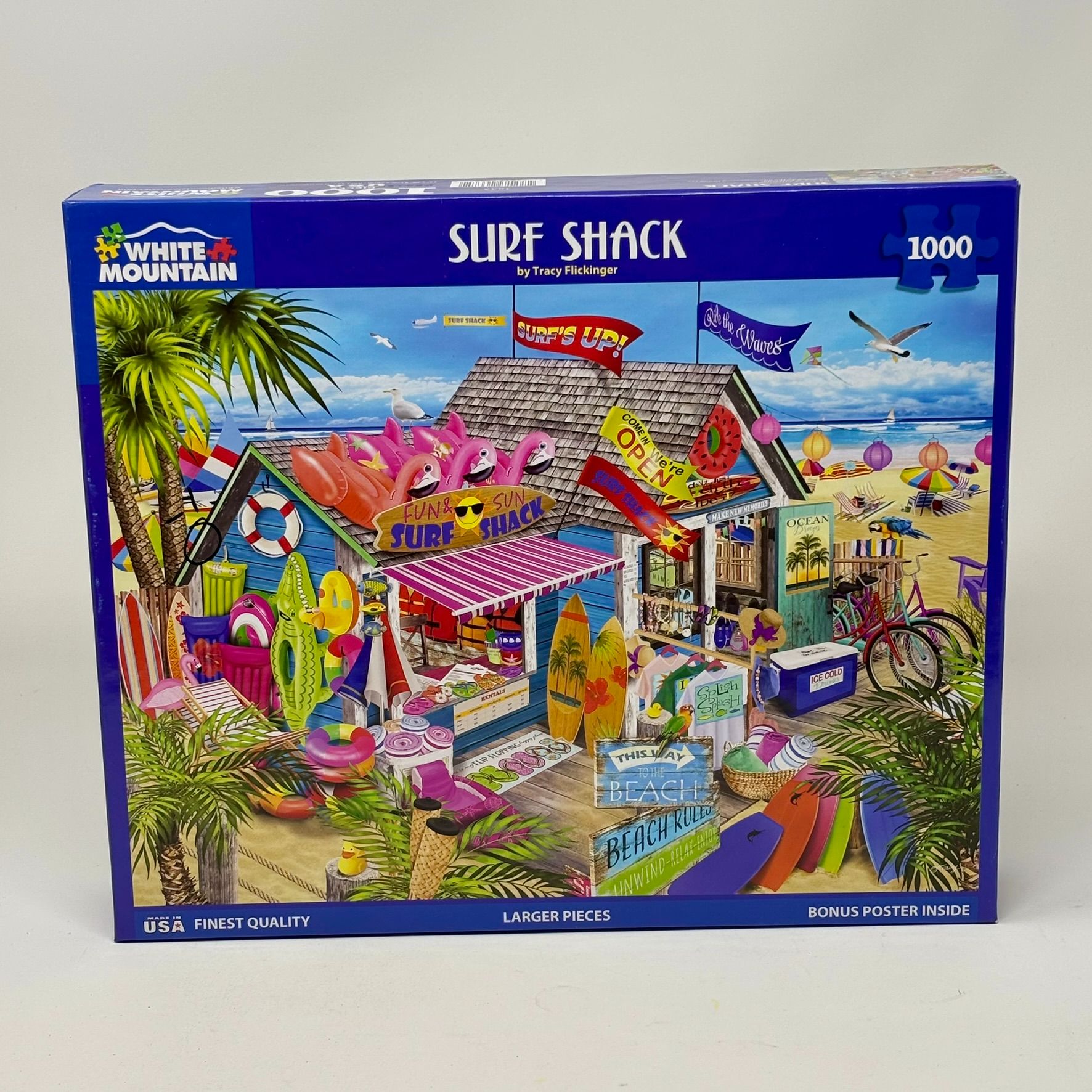 White Mountain 1000 Piece Puzzle - Surf Shack
