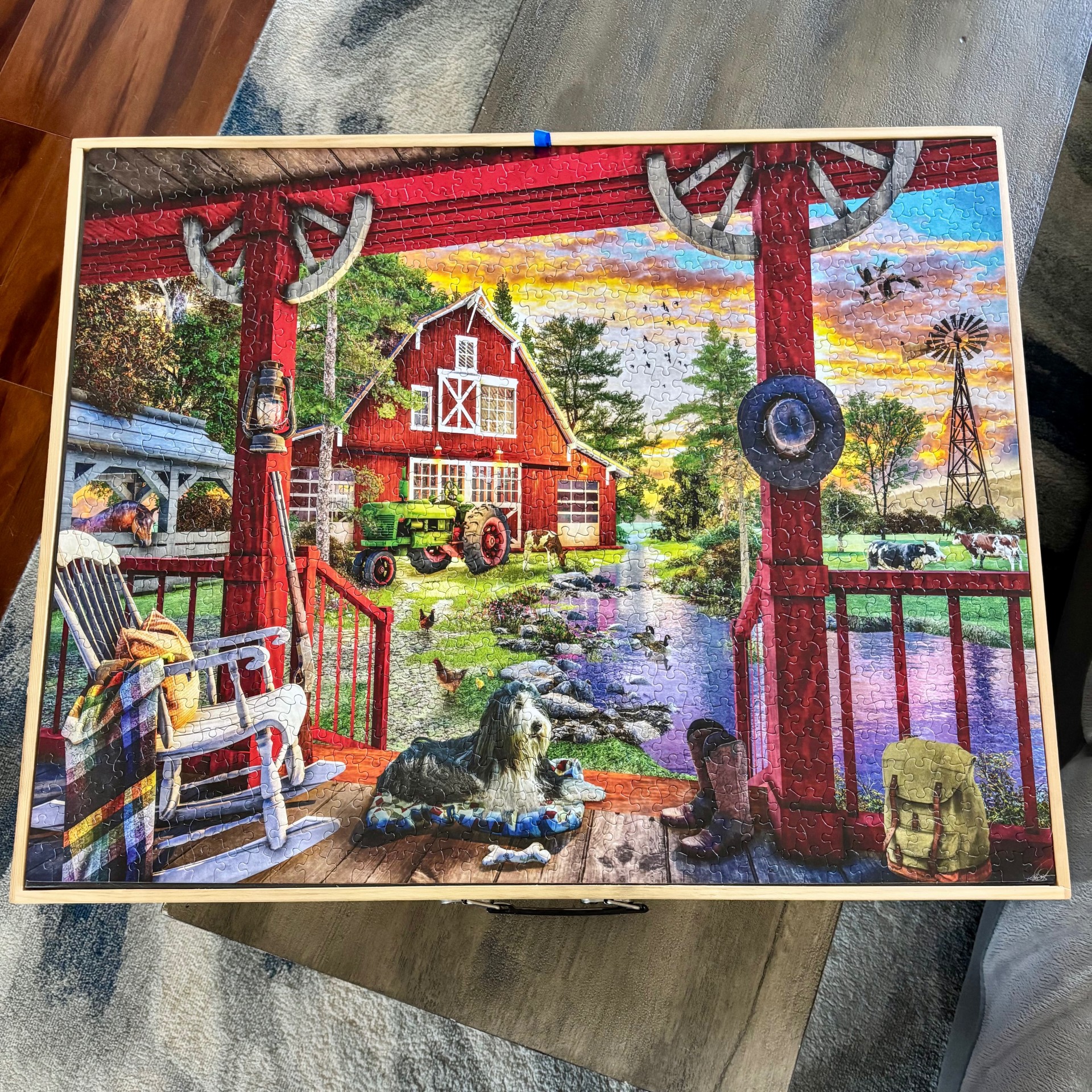 1000 Piece White Mountain Puzzle - Farm Porch