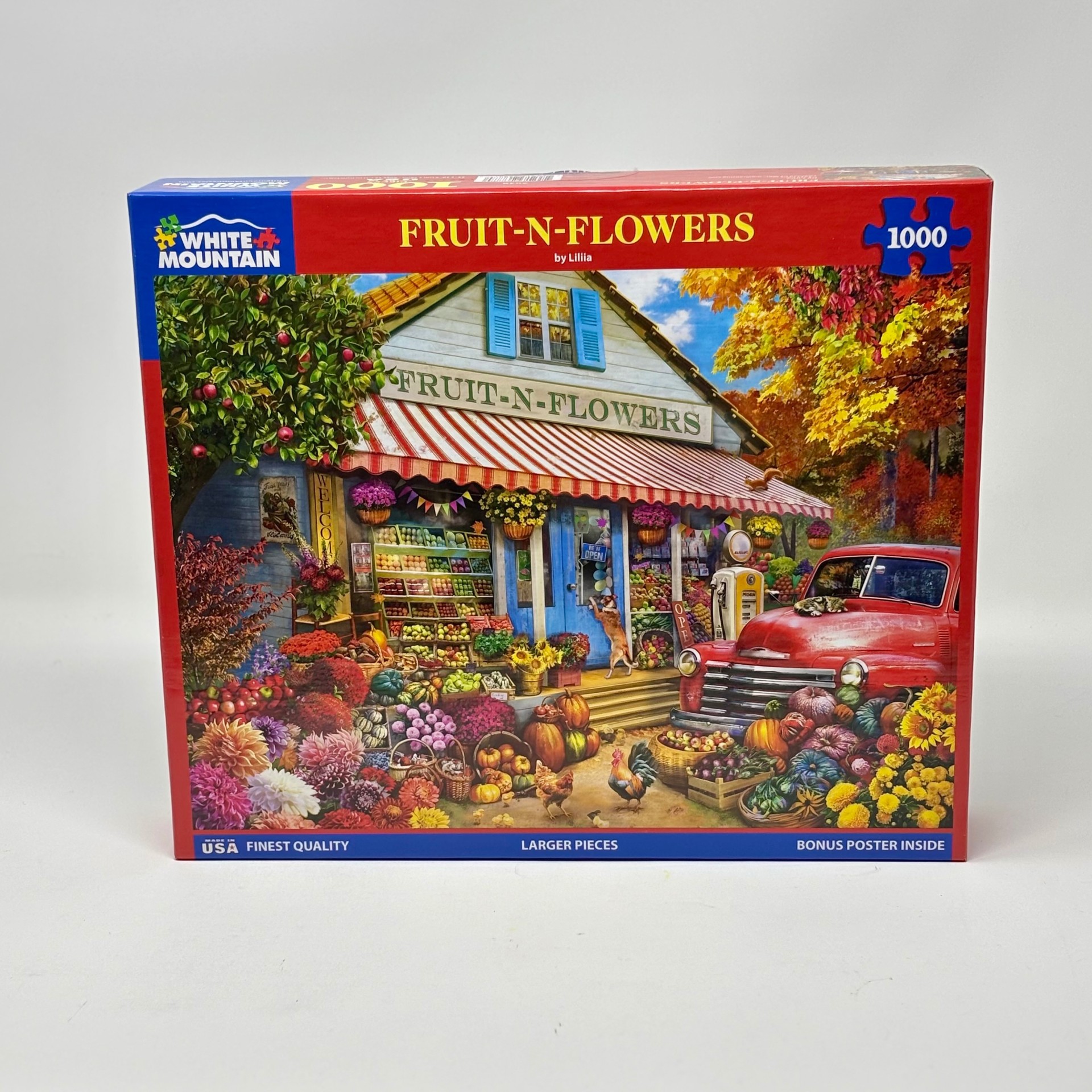 1000 Piece White Mountain Puzzle - Fruit N Flowers