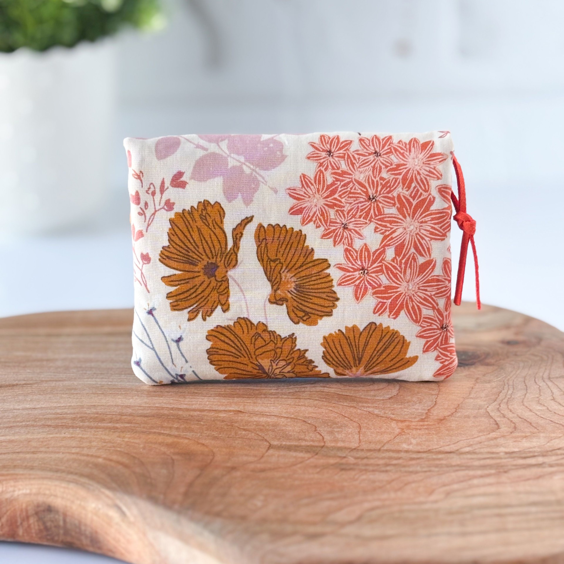 Womens Handmade Fabric Wallet - Floral