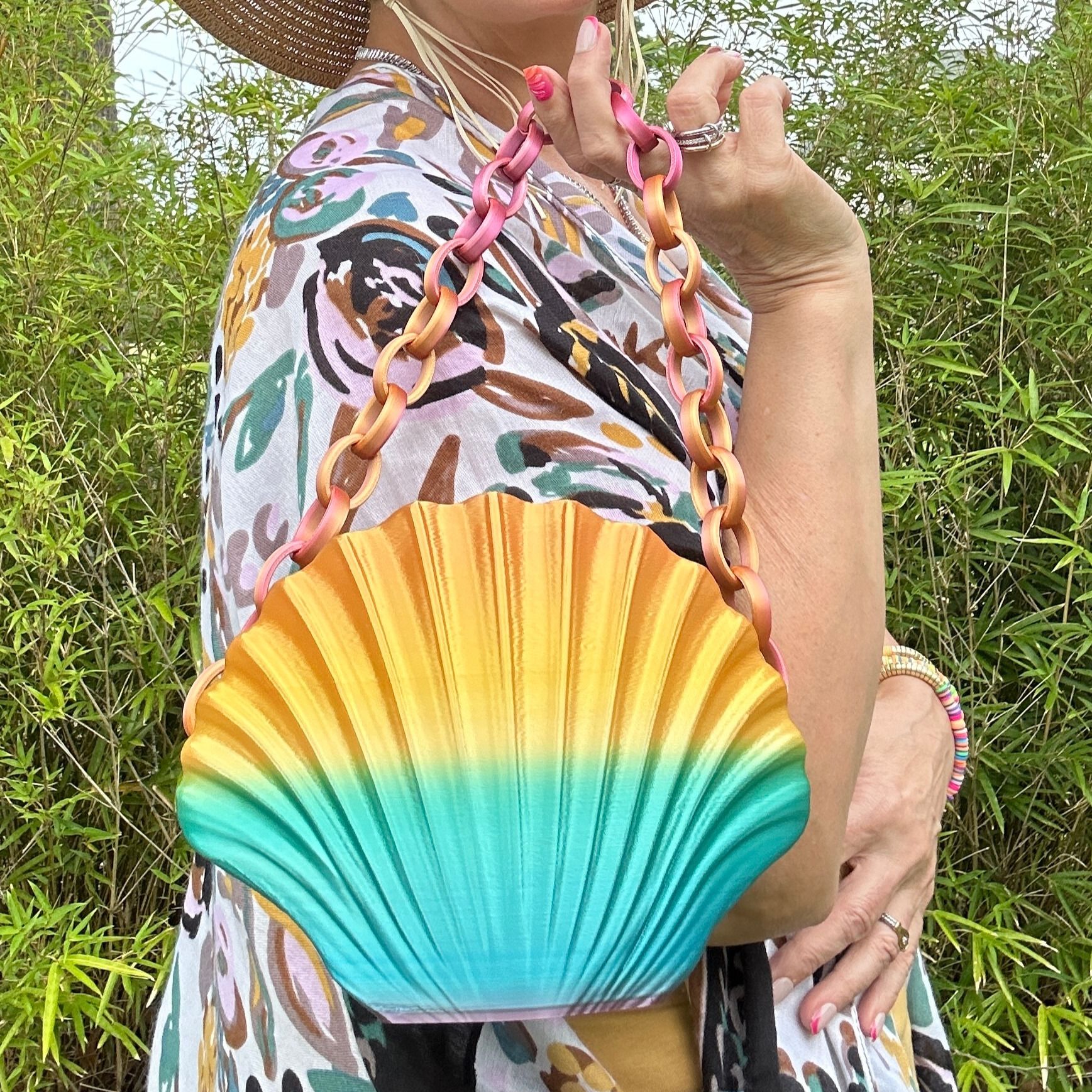Ombre Seashell Handbag