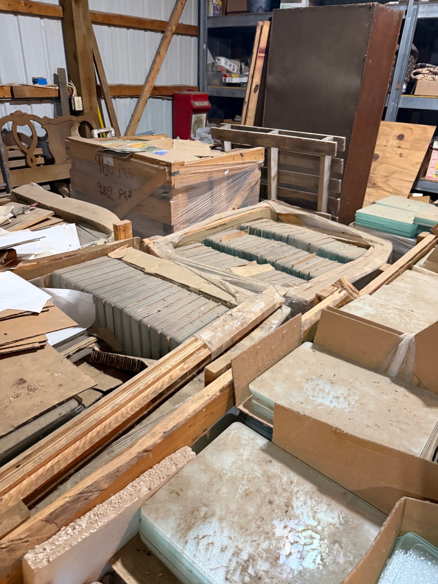 Thousands of glass cutting boards/trivets