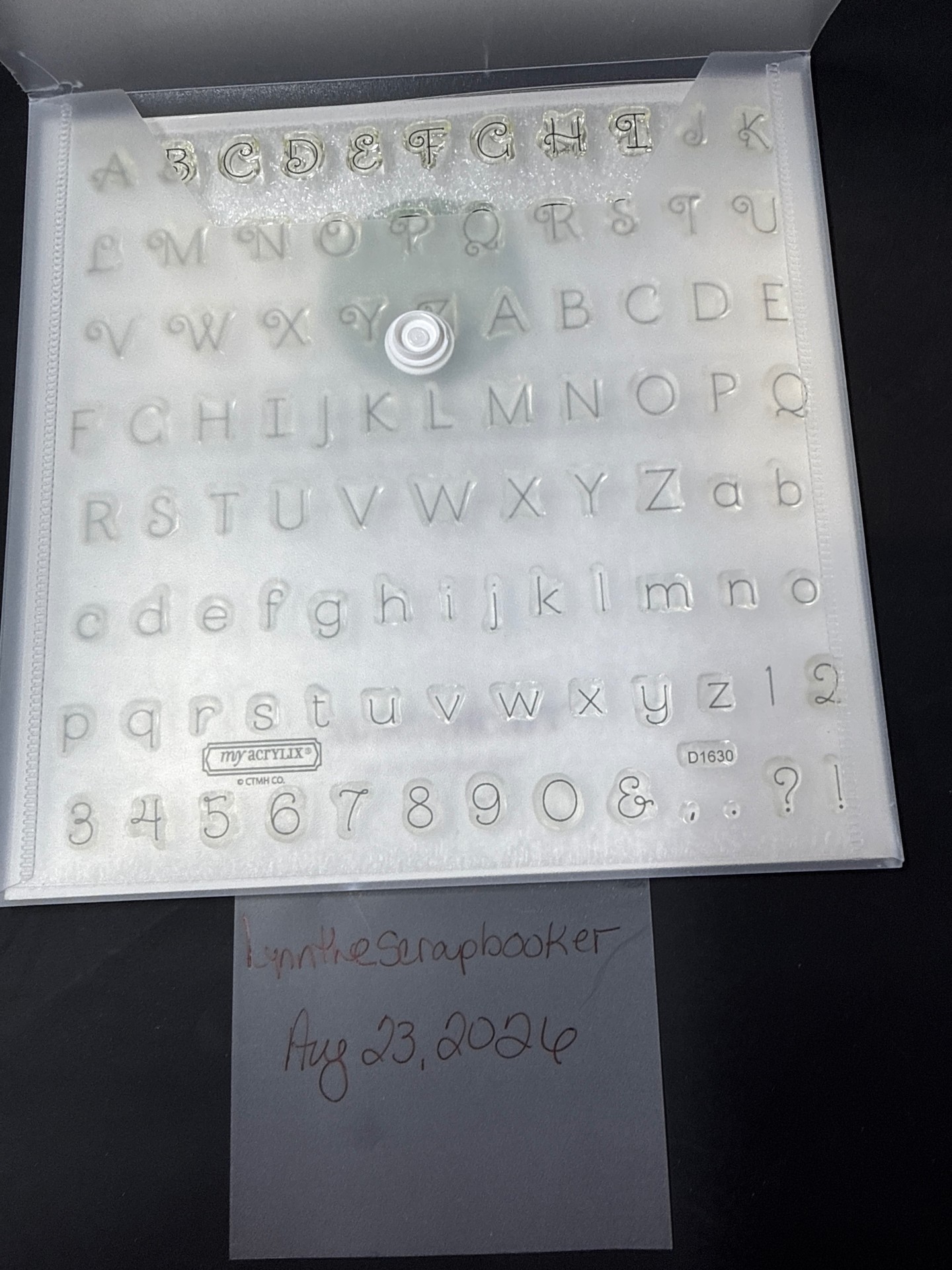 Close to my Heart Curlicue Alphabet Cricut Collection