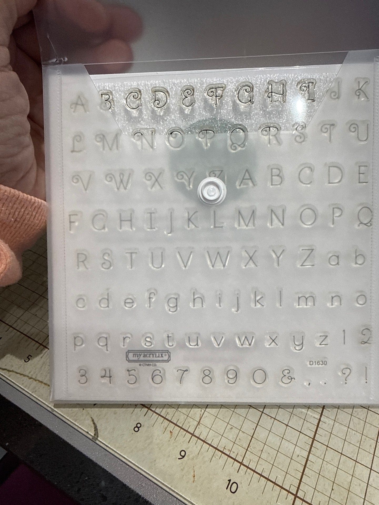 Close to my Heart Curlicue Alphabet Cricut Collection
