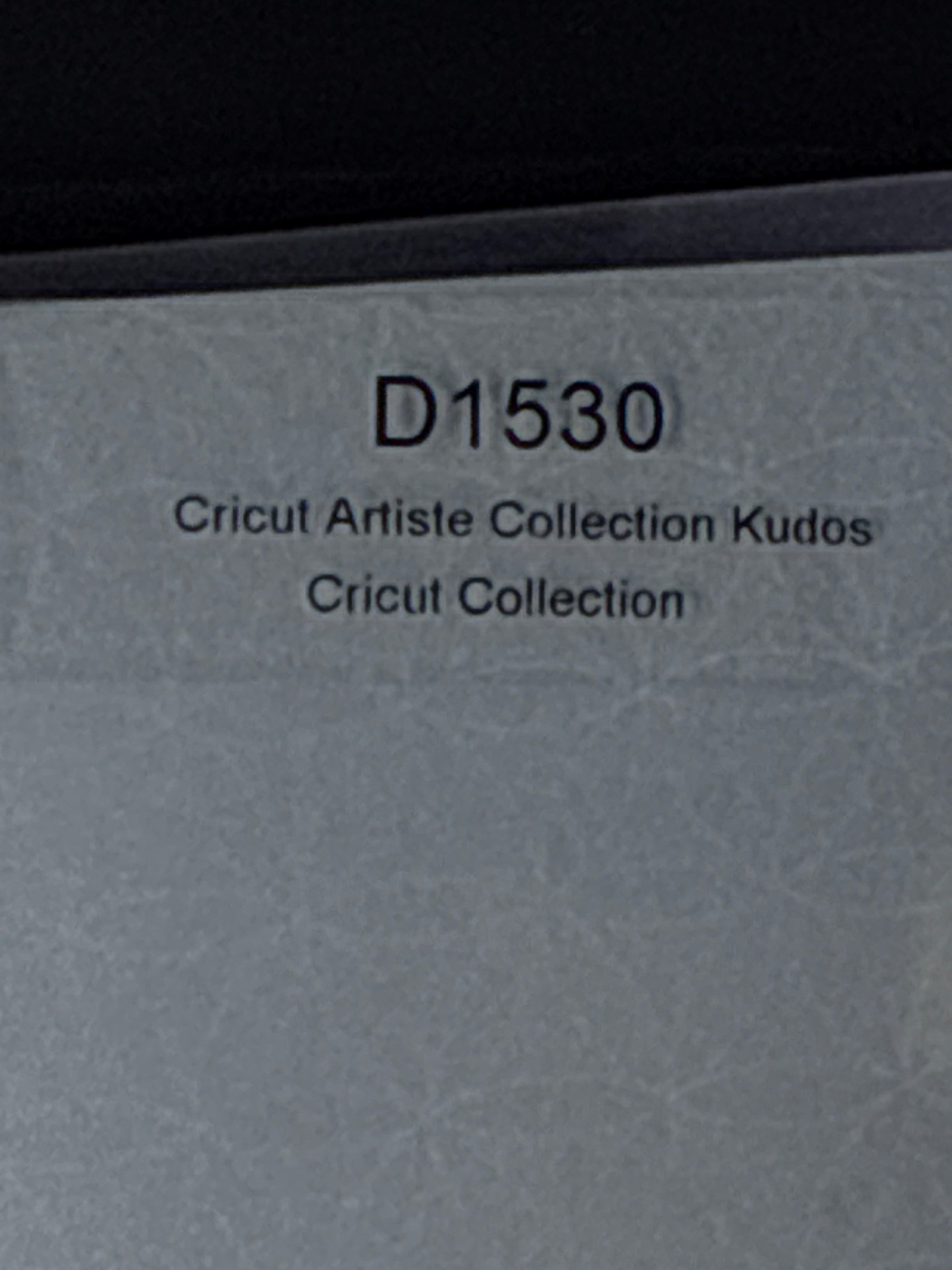 Close to my Heart Cricut Artiste Collection Kudos