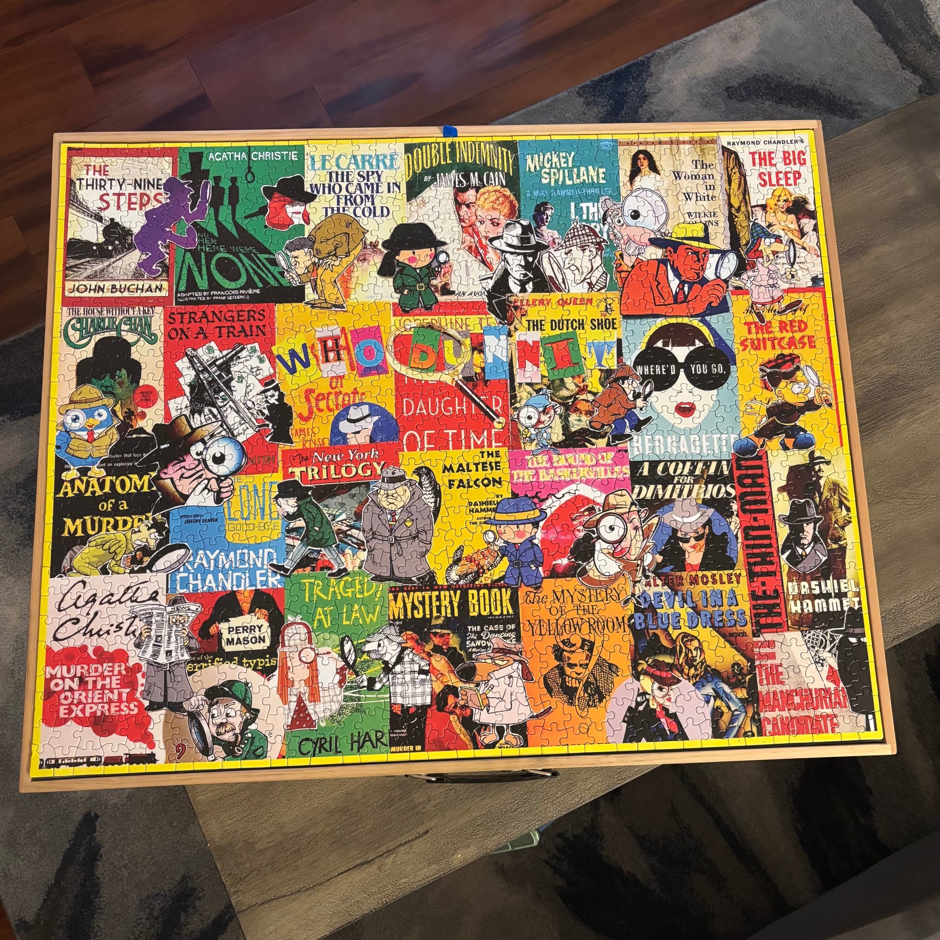 1000 Piece White Mountain Puzzle - Mystery Books