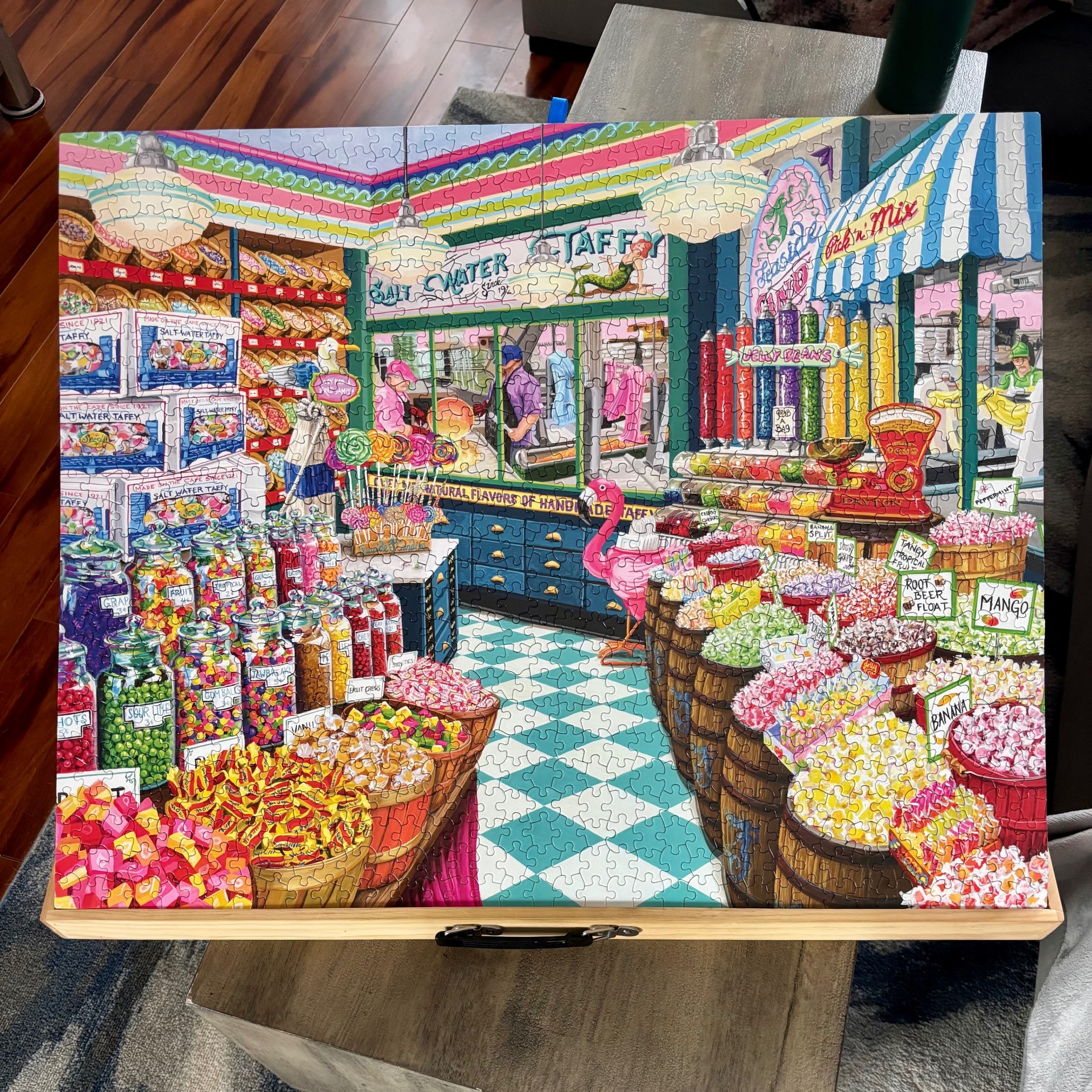 1000 Piece White Mountain Puzzle - Taffy Shop