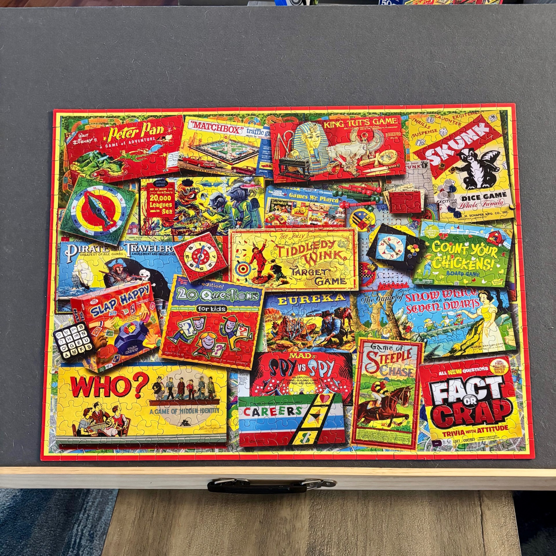 500 Piece White Mountain Puzzle - Family Game Night