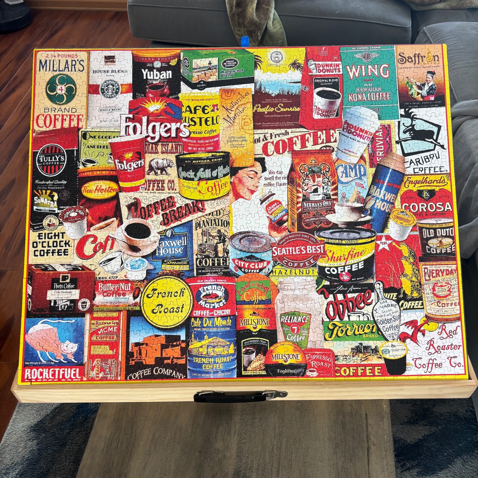 1000 Piece White Mountain Puzzle - Coffee Cafe