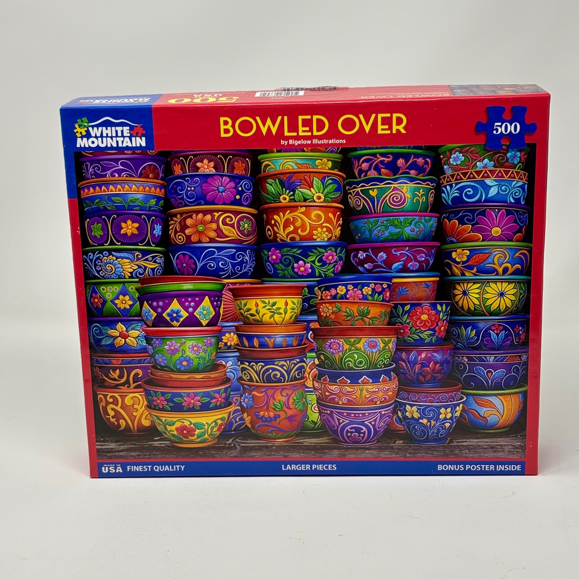 500 Piece White Mountain Puzzle - Bowled Over