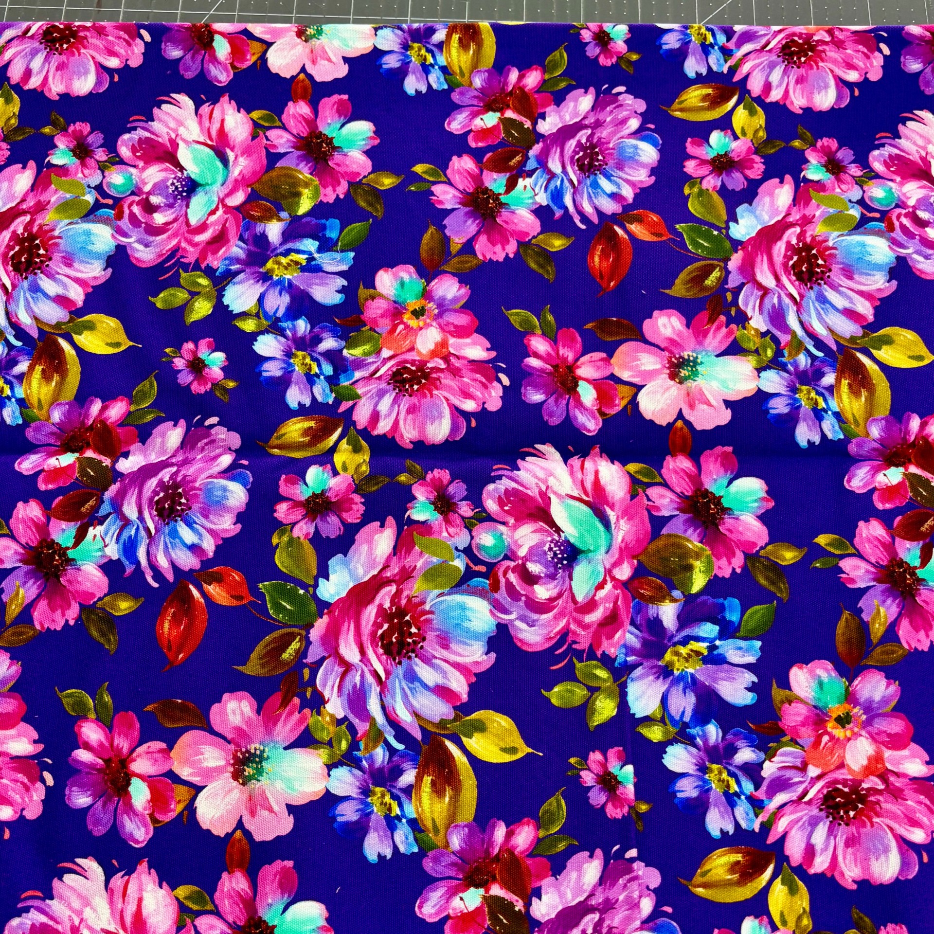 Custom Floral Canvas Fabric