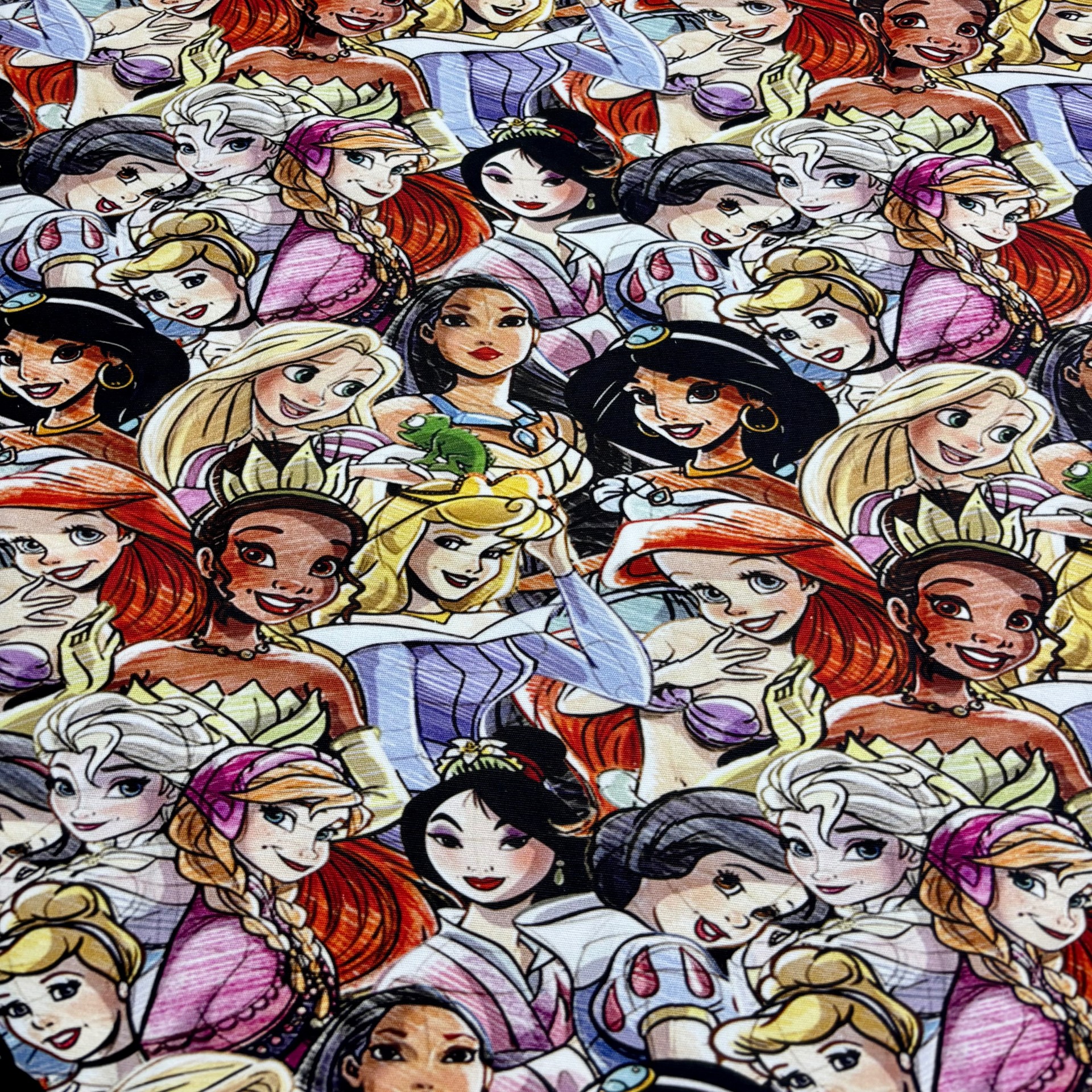 1 yard Custom Canvas Princess fabric