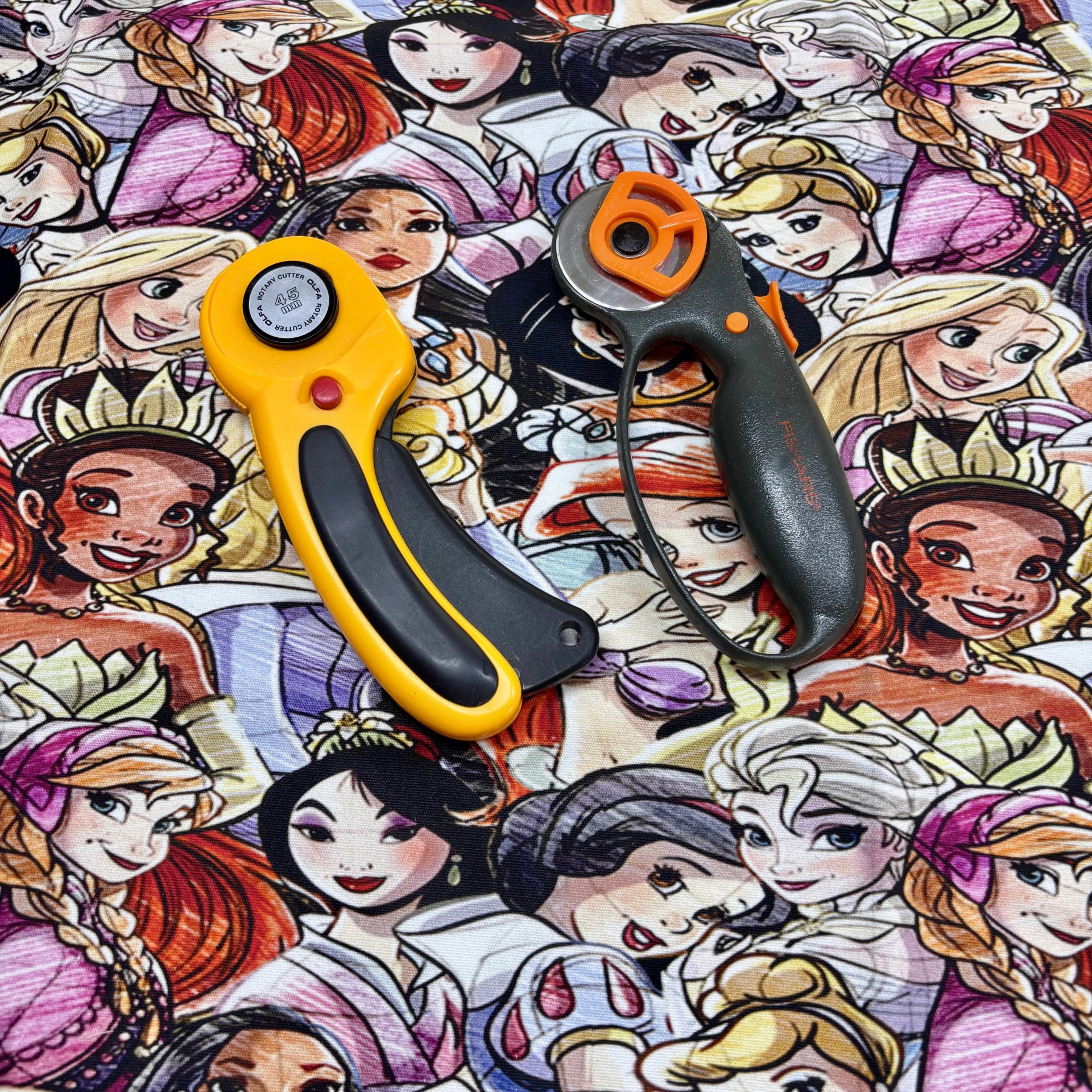 1 yard Custom Canvas Princess fabric