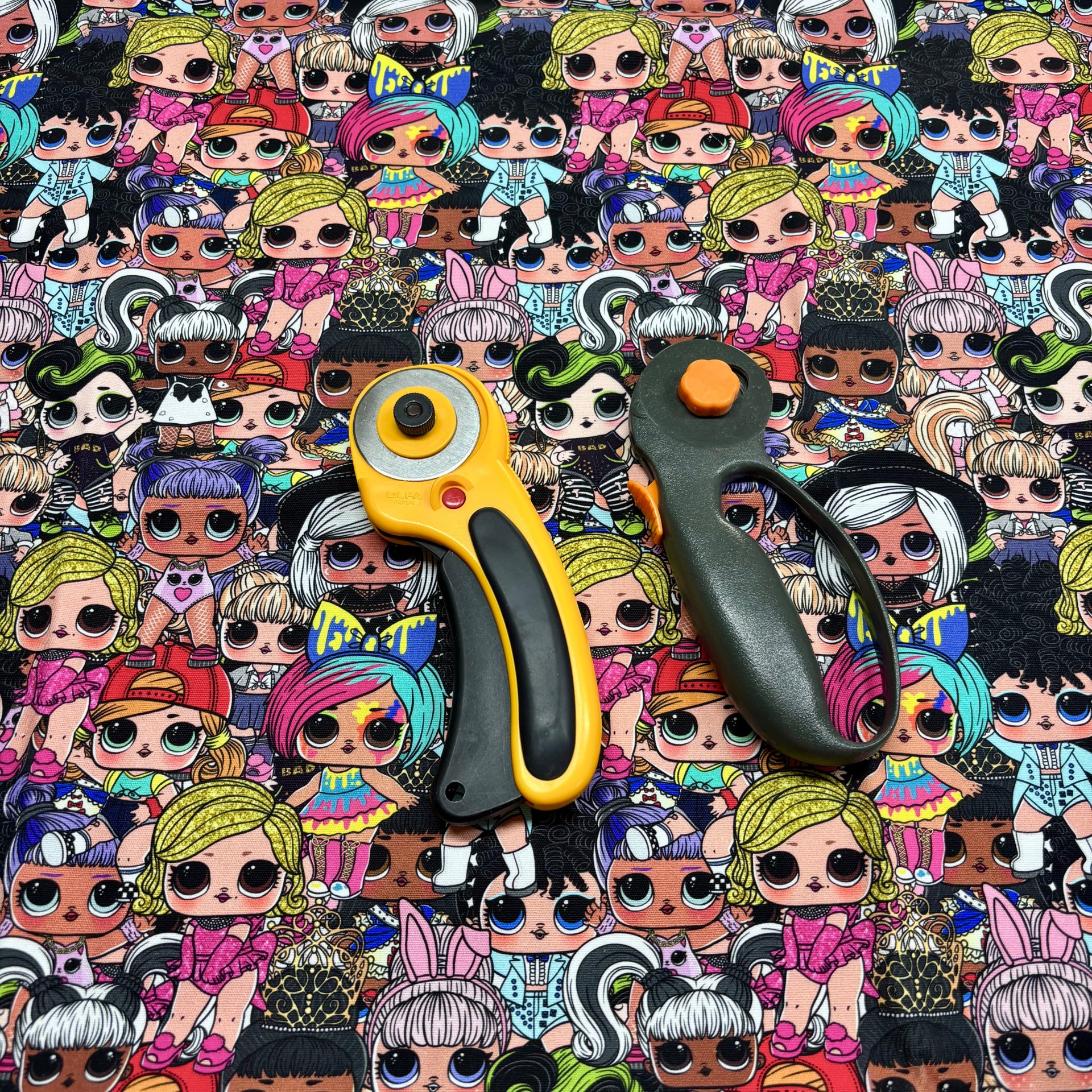 Little Dolls Canvas Custom Fabric