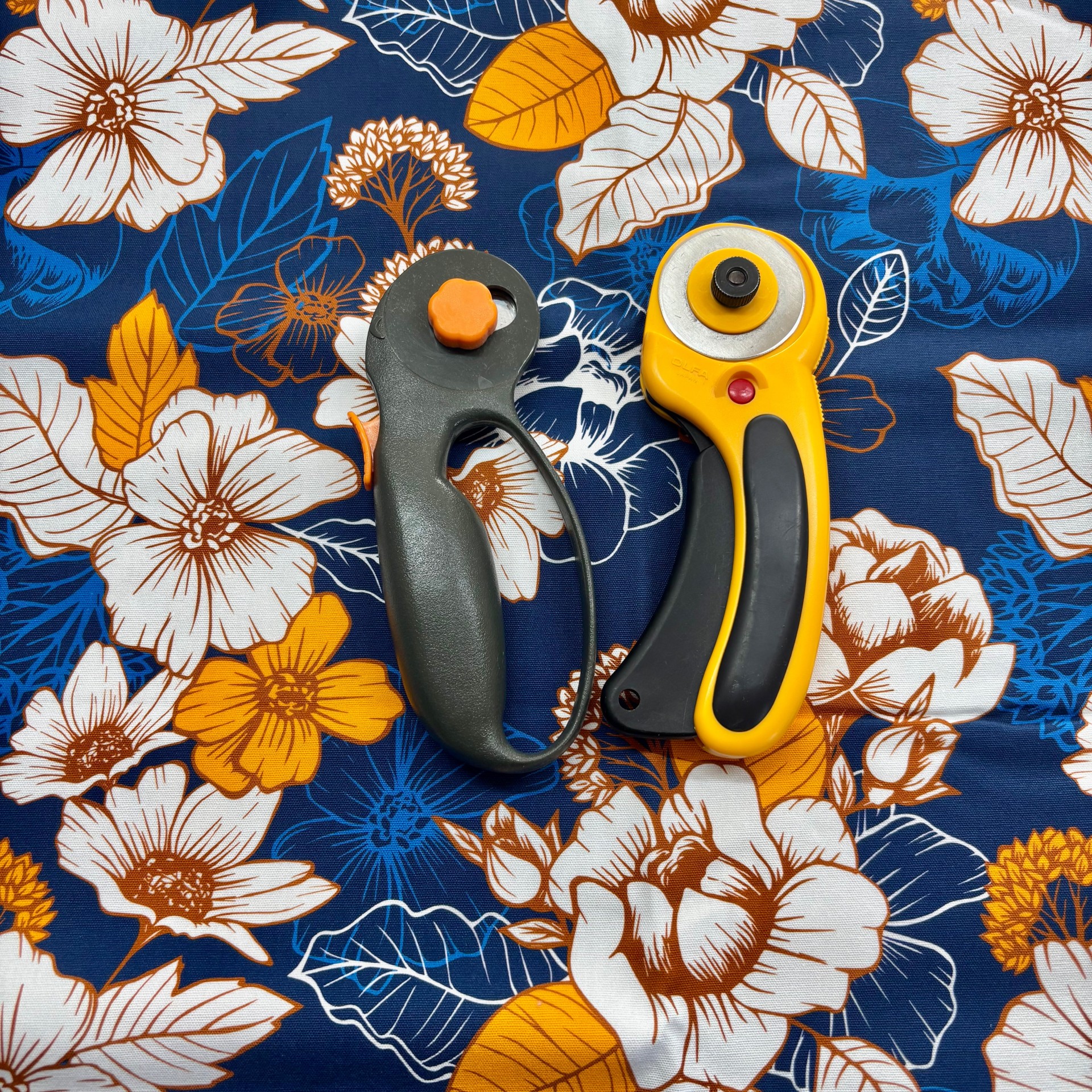 1 Yard Custom Canvas Fabric - Floral