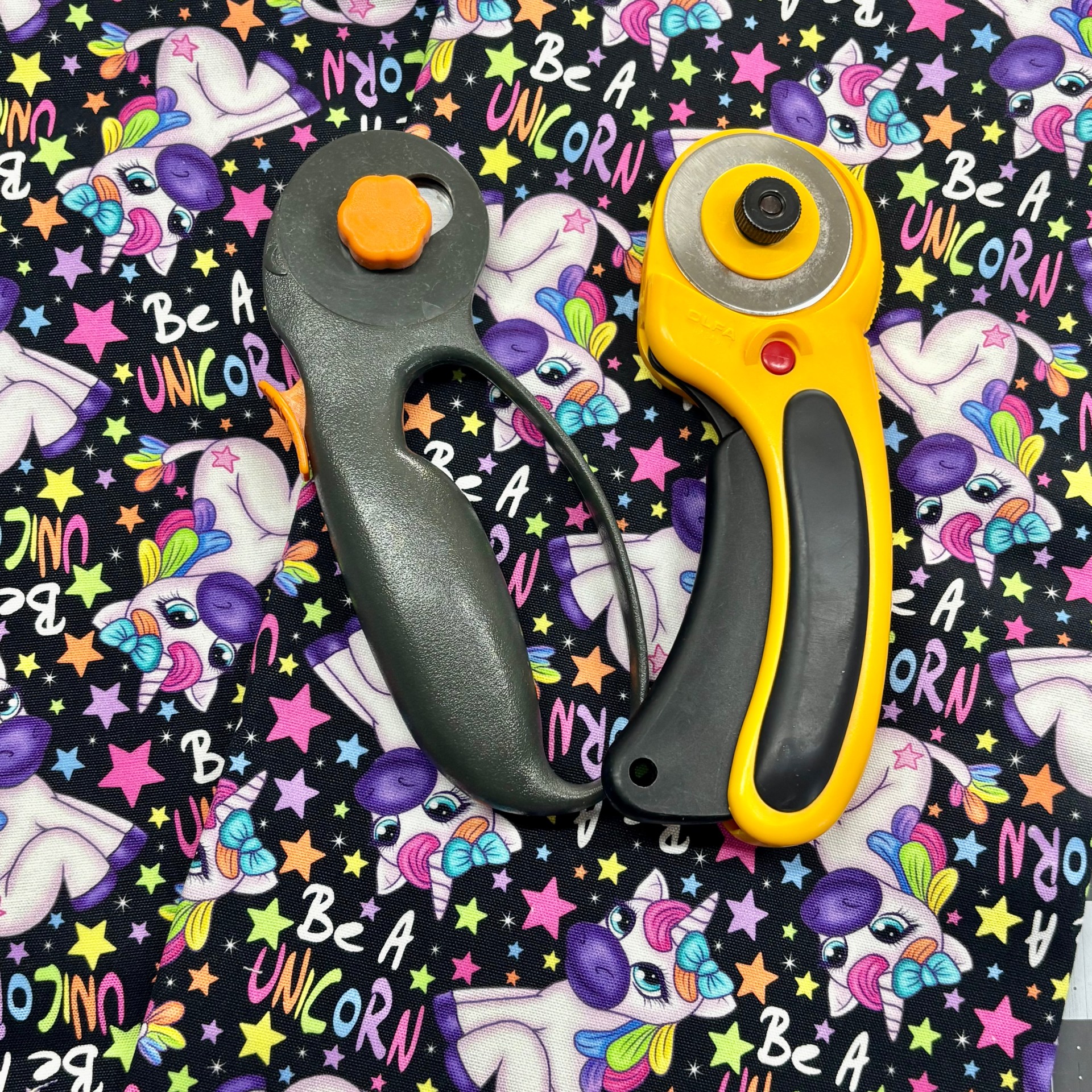 1+ Yard Custom Canvas Fabric - Be A Unicorn