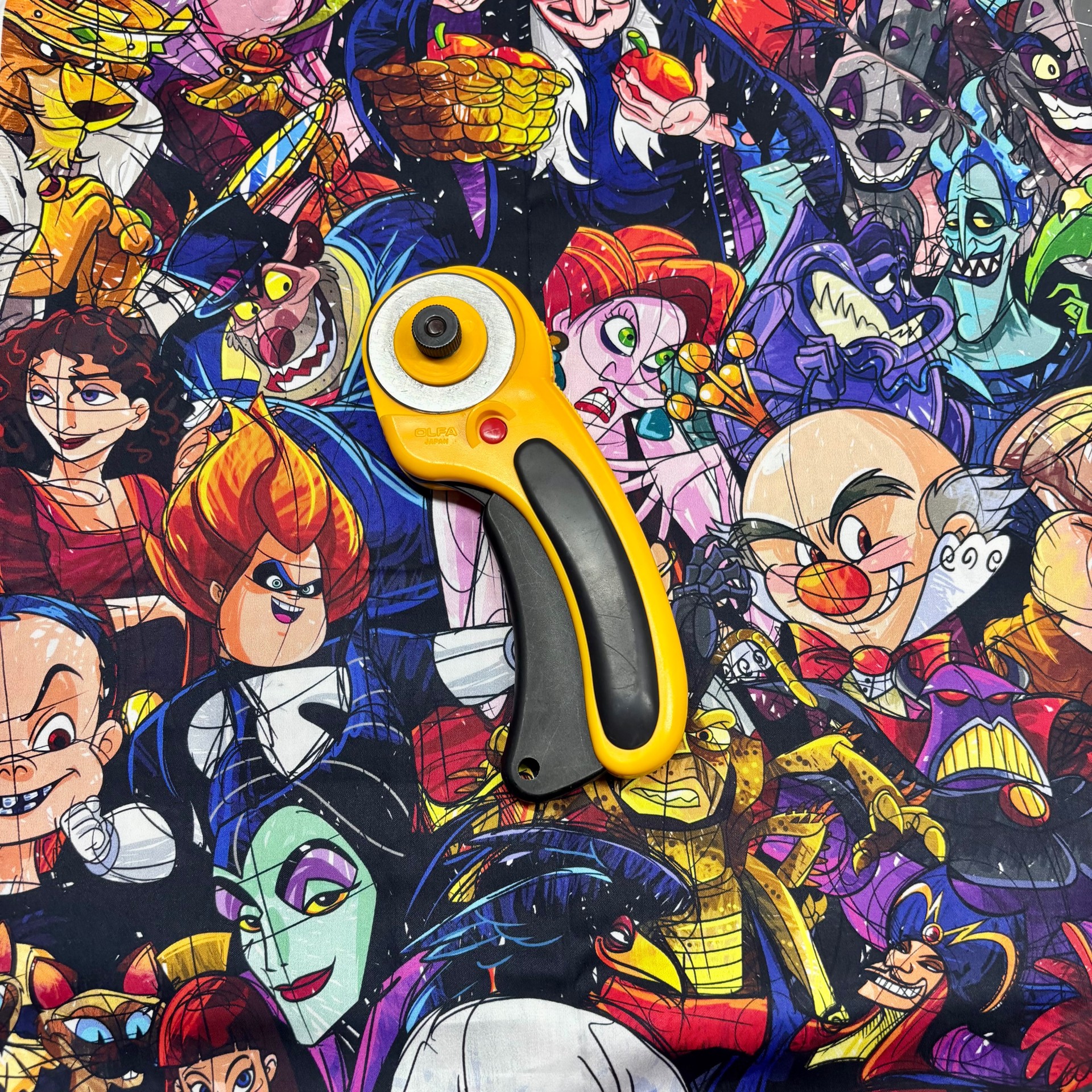 2 Yards Custom Woven Fabric - Villians